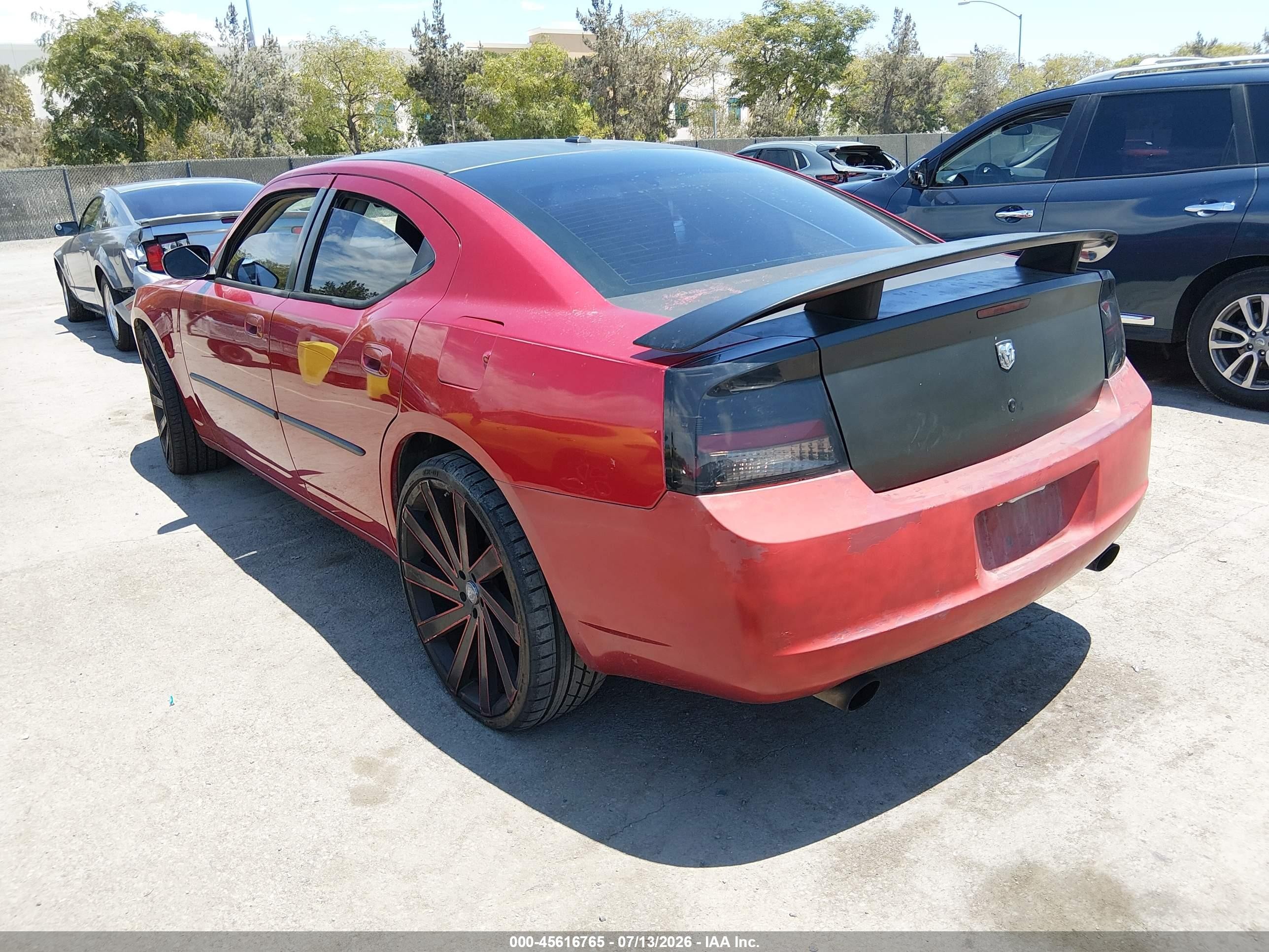 2009 Dodge Charger Sxt Red vin: 2B3KA33V19H532947