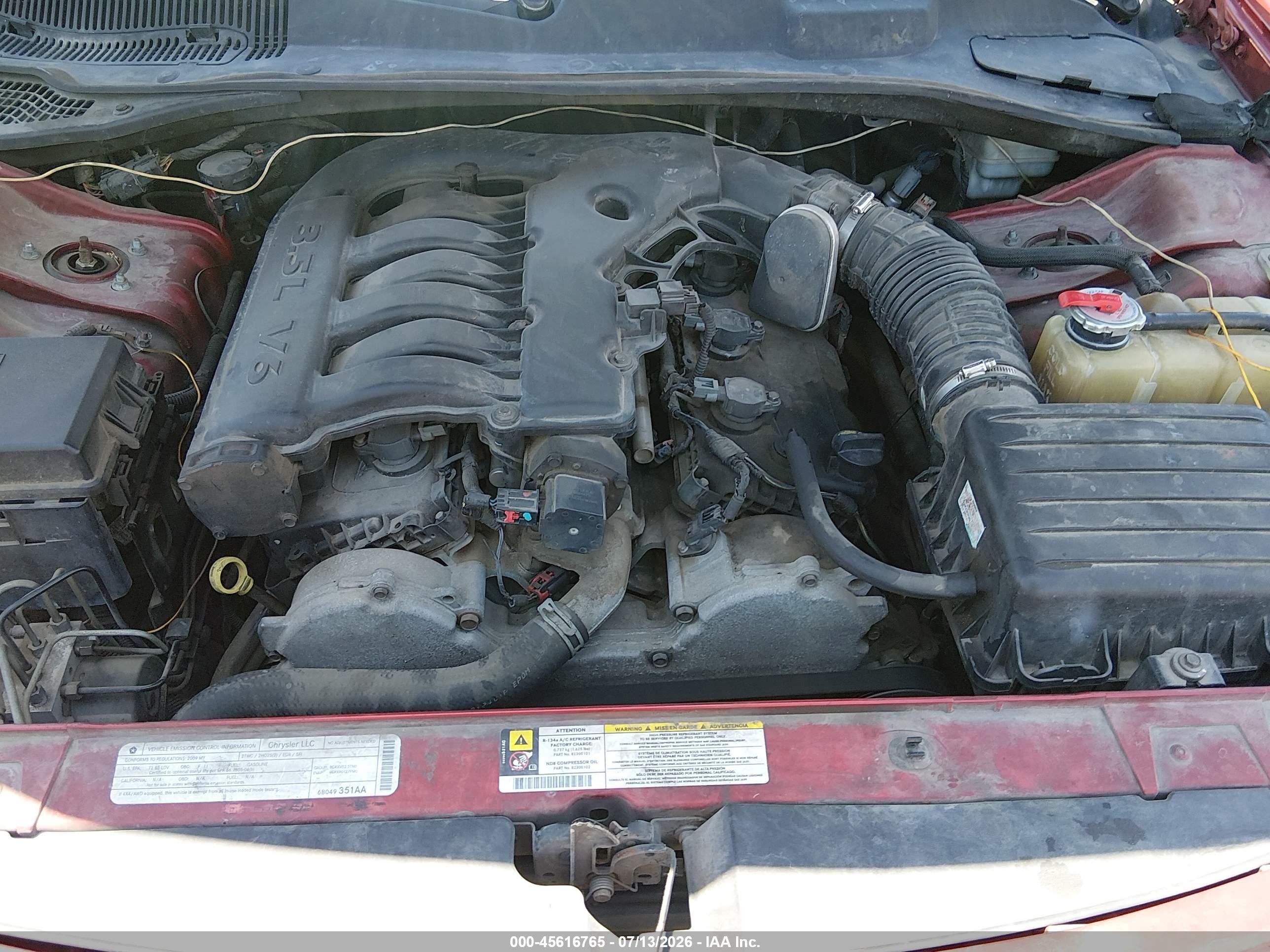2009 Dodge Charger Sxt Red vin: 2B3KA33V19H532947