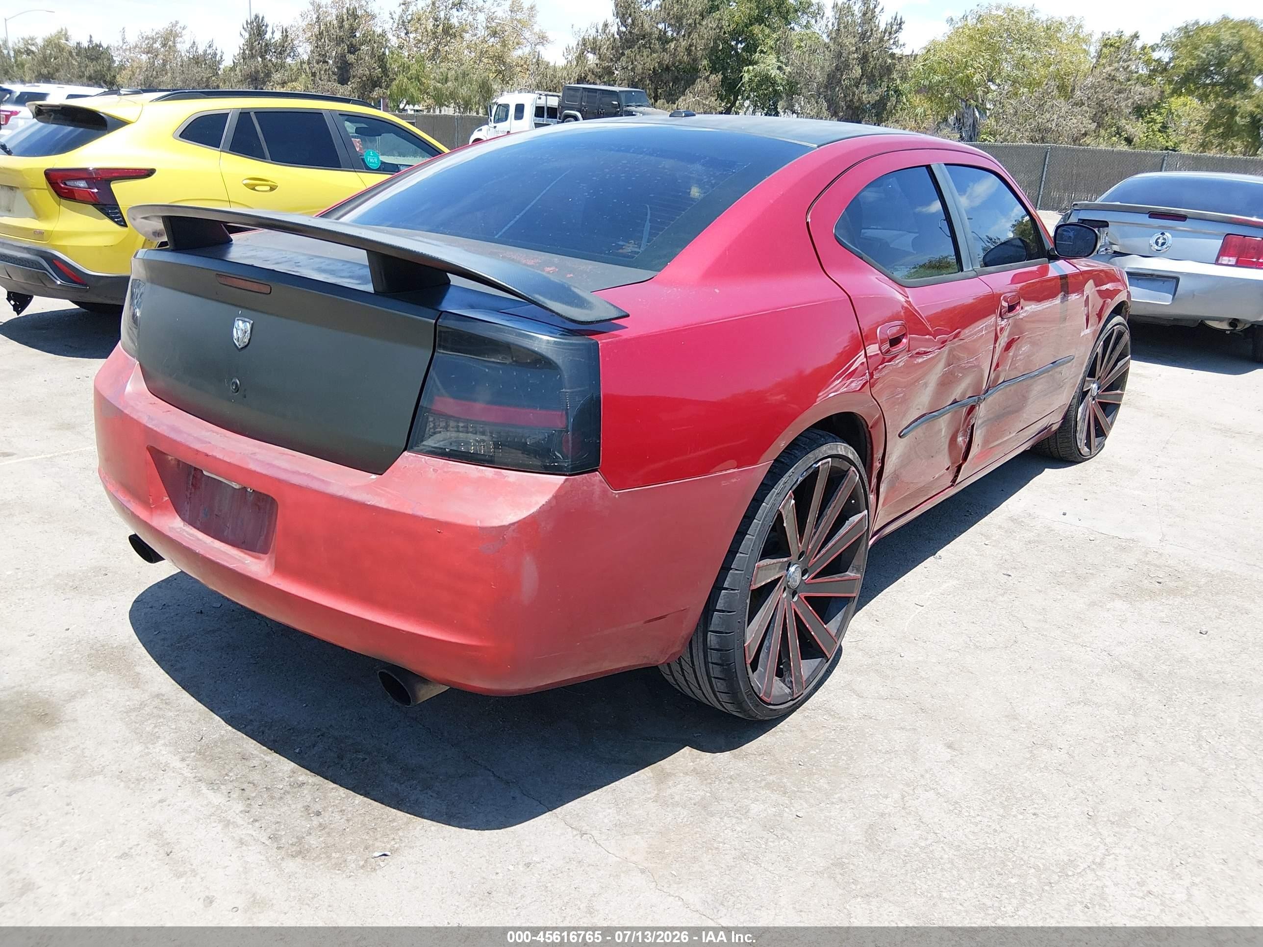 2009 Dodge Charger Sxt Red vin: 2B3KA33V19H532947