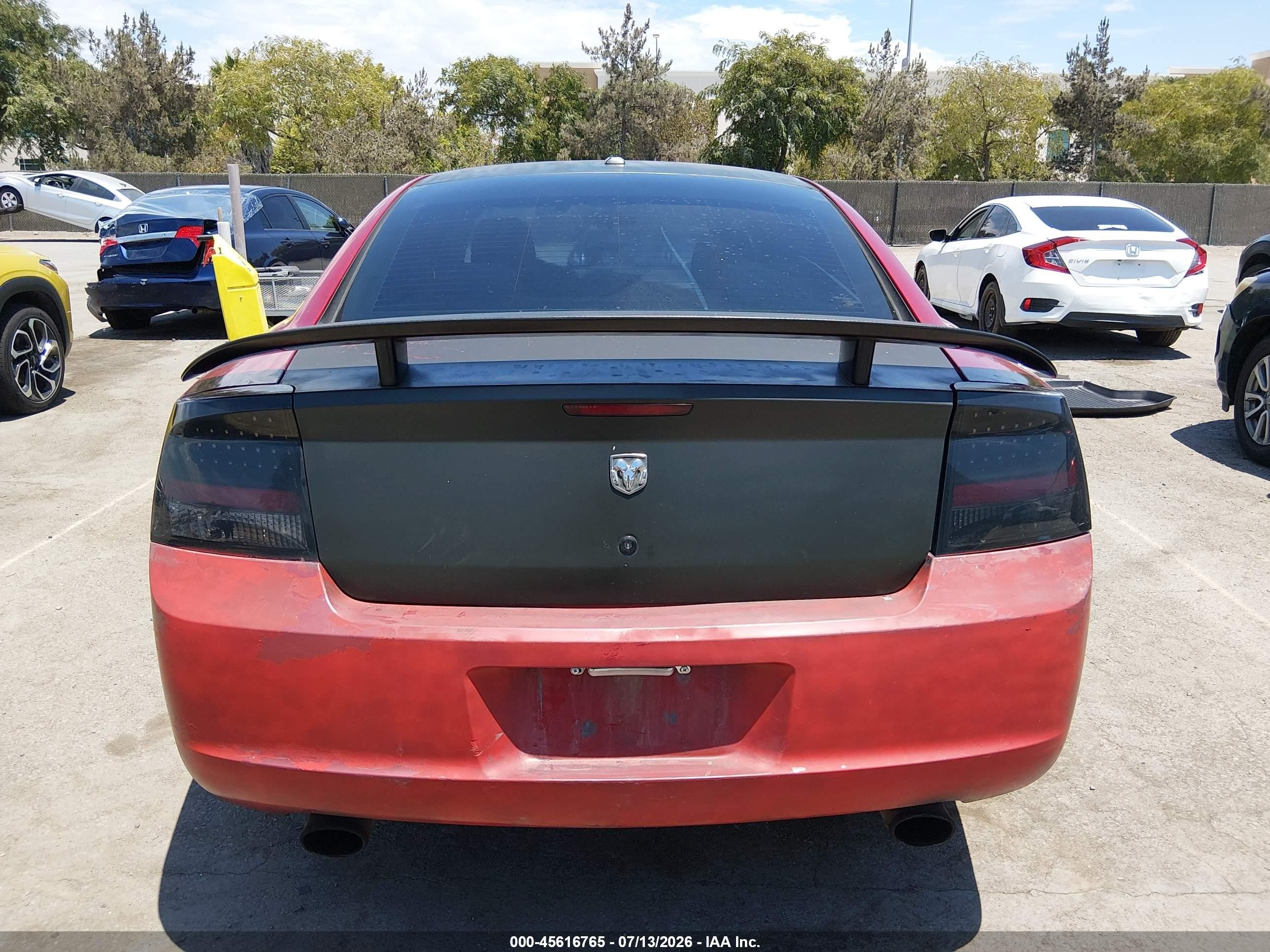 2009 Dodge Charger Sxt Red vin: 2B3KA33V19H532947
