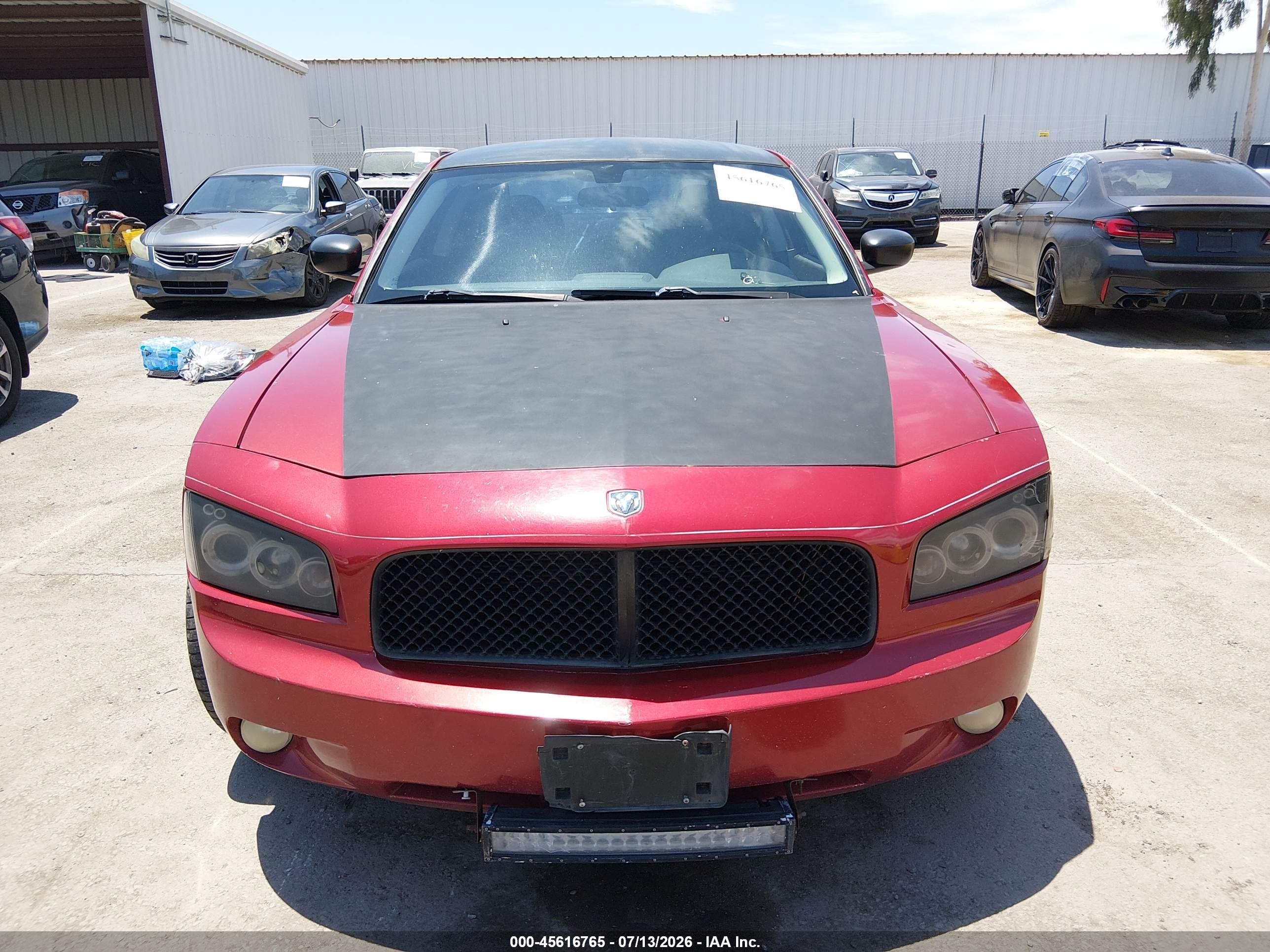 2009 Dodge Charger Sxt Red vin: 2B3KA33V19H532947