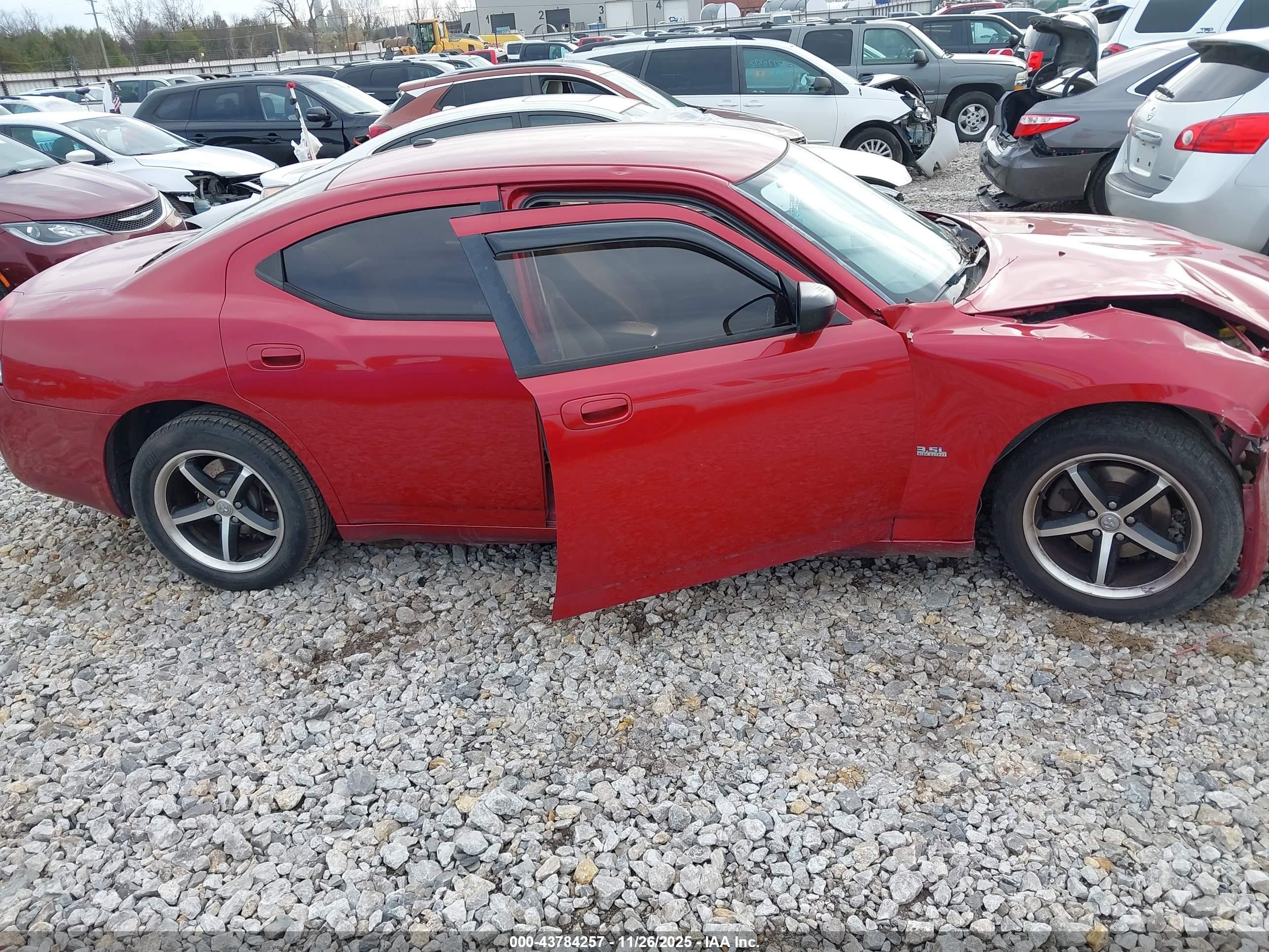 2009 Dodge Charger Sxt Red vin: 2B3KA33V49H570172