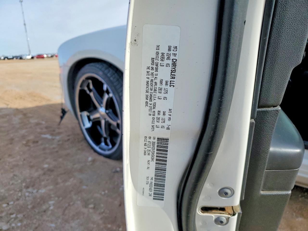 2009 Dodge Charger Sxt White vin: 2B3KA33V59H503841