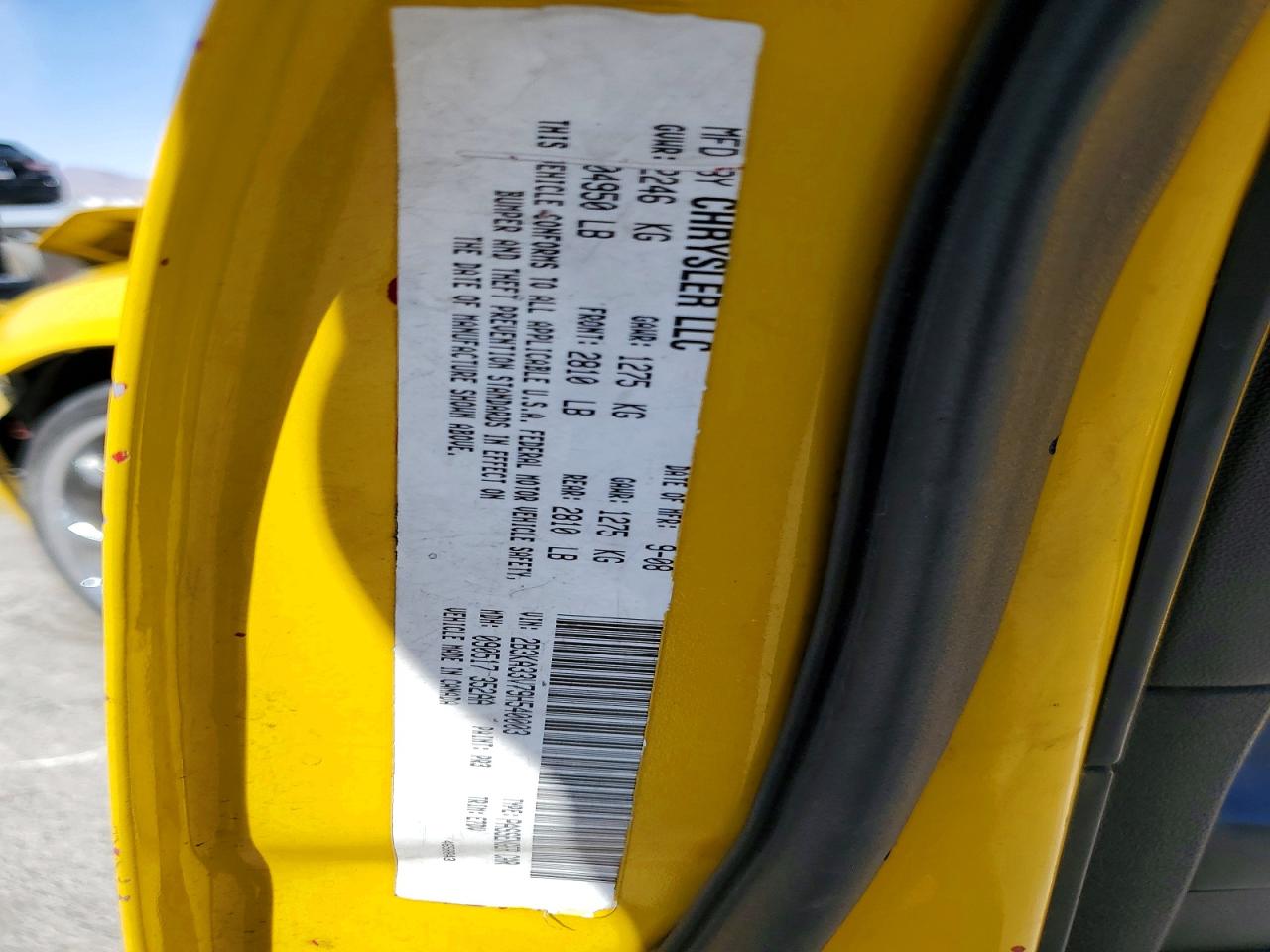 2009 Dodge Charger Sxt Желтый vin: 2B3KA33V79H540003