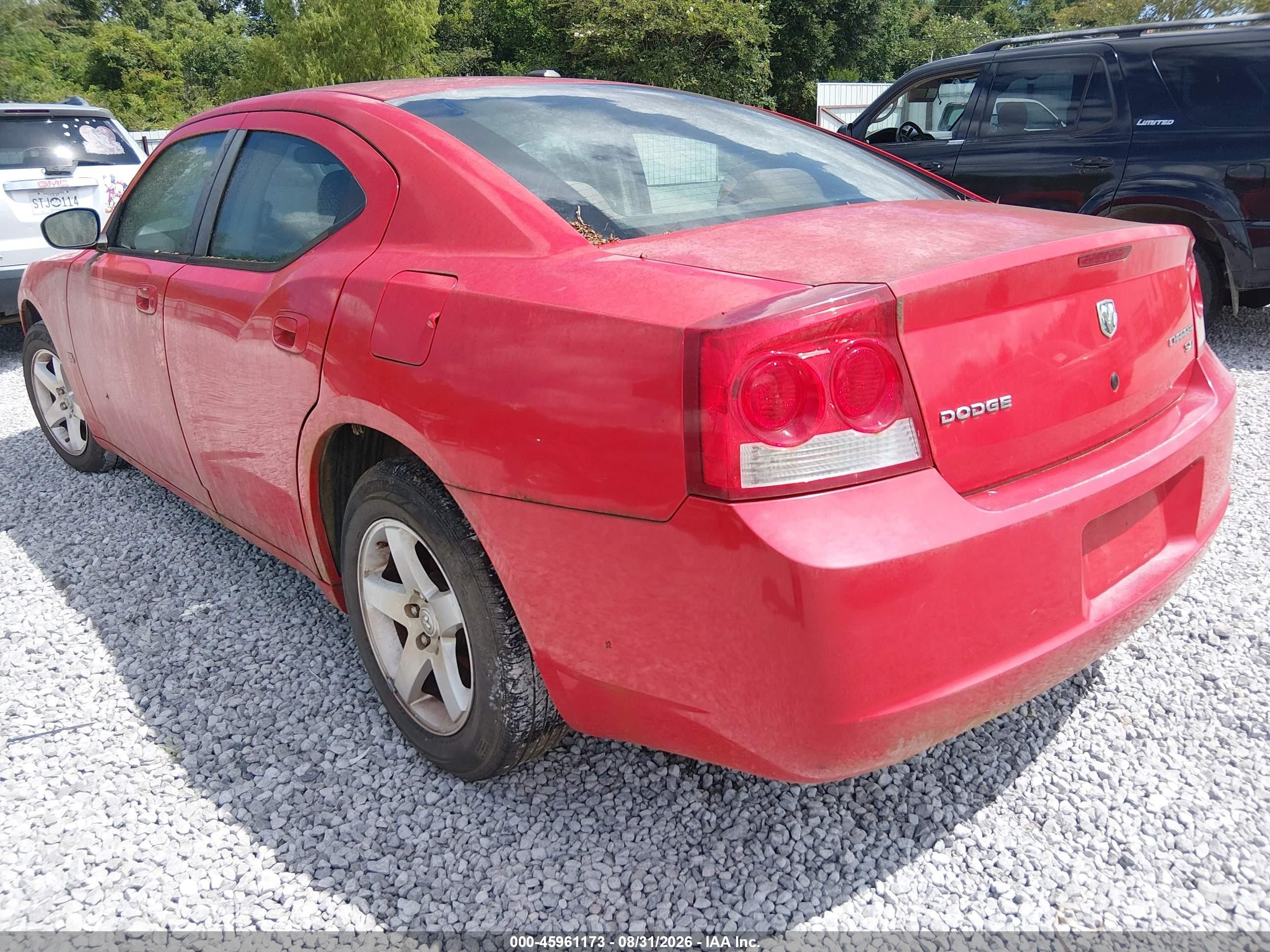 2009 Dodge Charger Sxt Red vin: 2B3KA33V79H595194