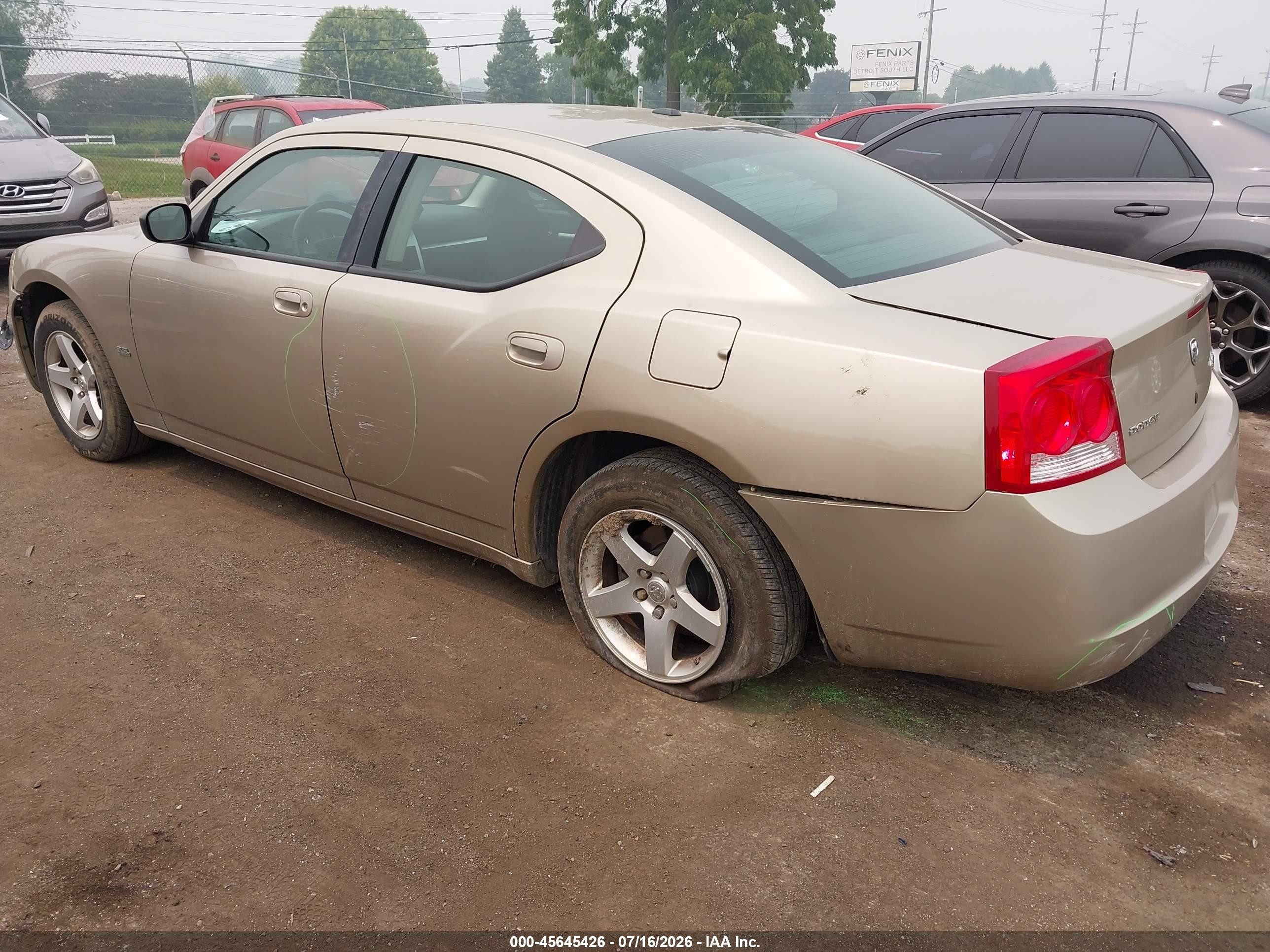 2009 Dodge Charger Sxt Gold vin: 2B3KA33V79H613810