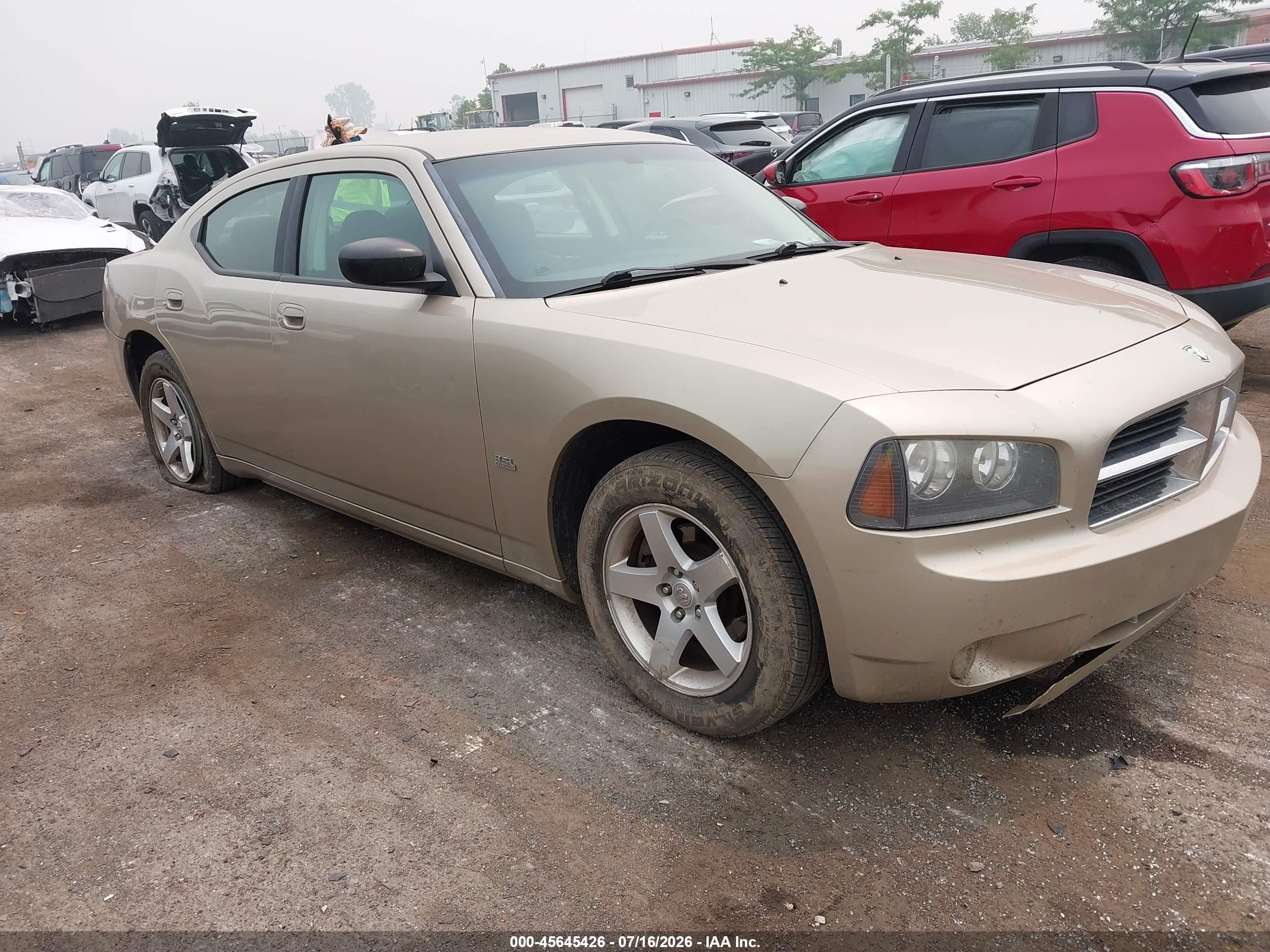 2009 Dodge Charger Sxt Gold vin: 2B3KA33V79H613810