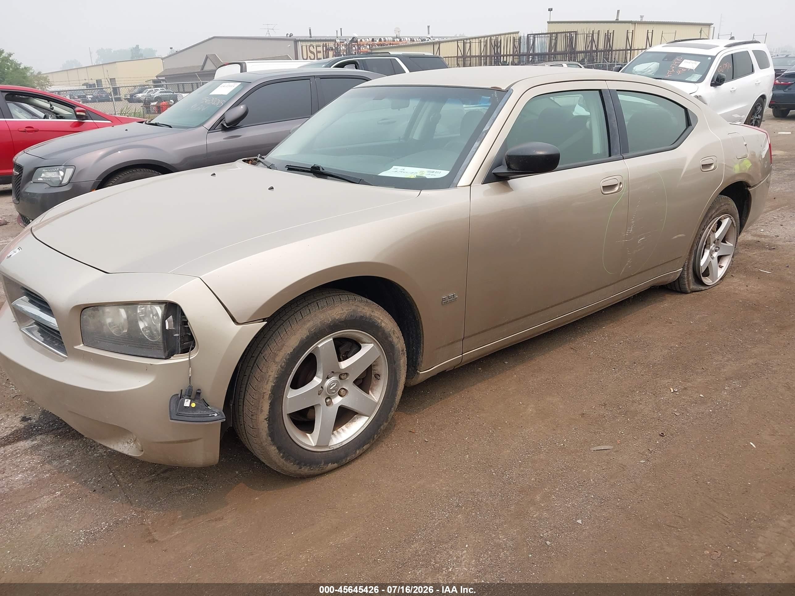 2009 Dodge Charger Sxt Gold vin: 2B3KA33V79H613810