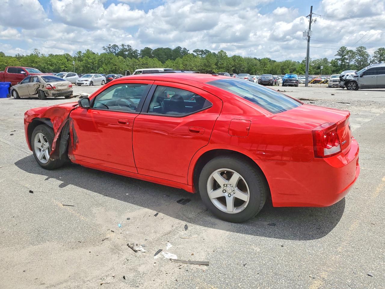 2009 Dodge Charger Sxt Red vin: 2B3KA33V89H617803