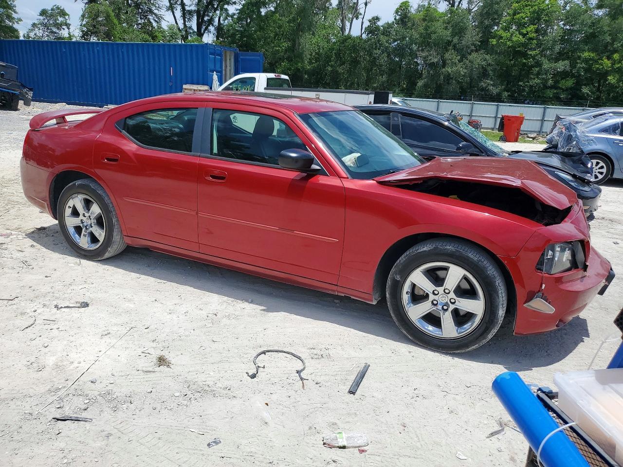 2009 Dodge Charger Sxt Red vin: 2B3KA33V99H576677