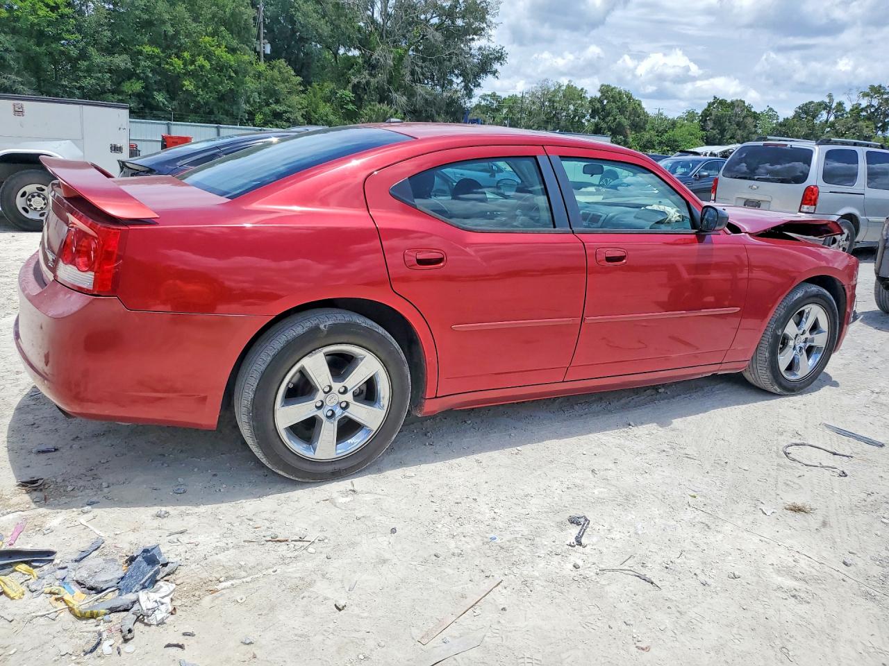 2009 Dodge Charger Sxt Red vin: 2B3KA33V99H576677
