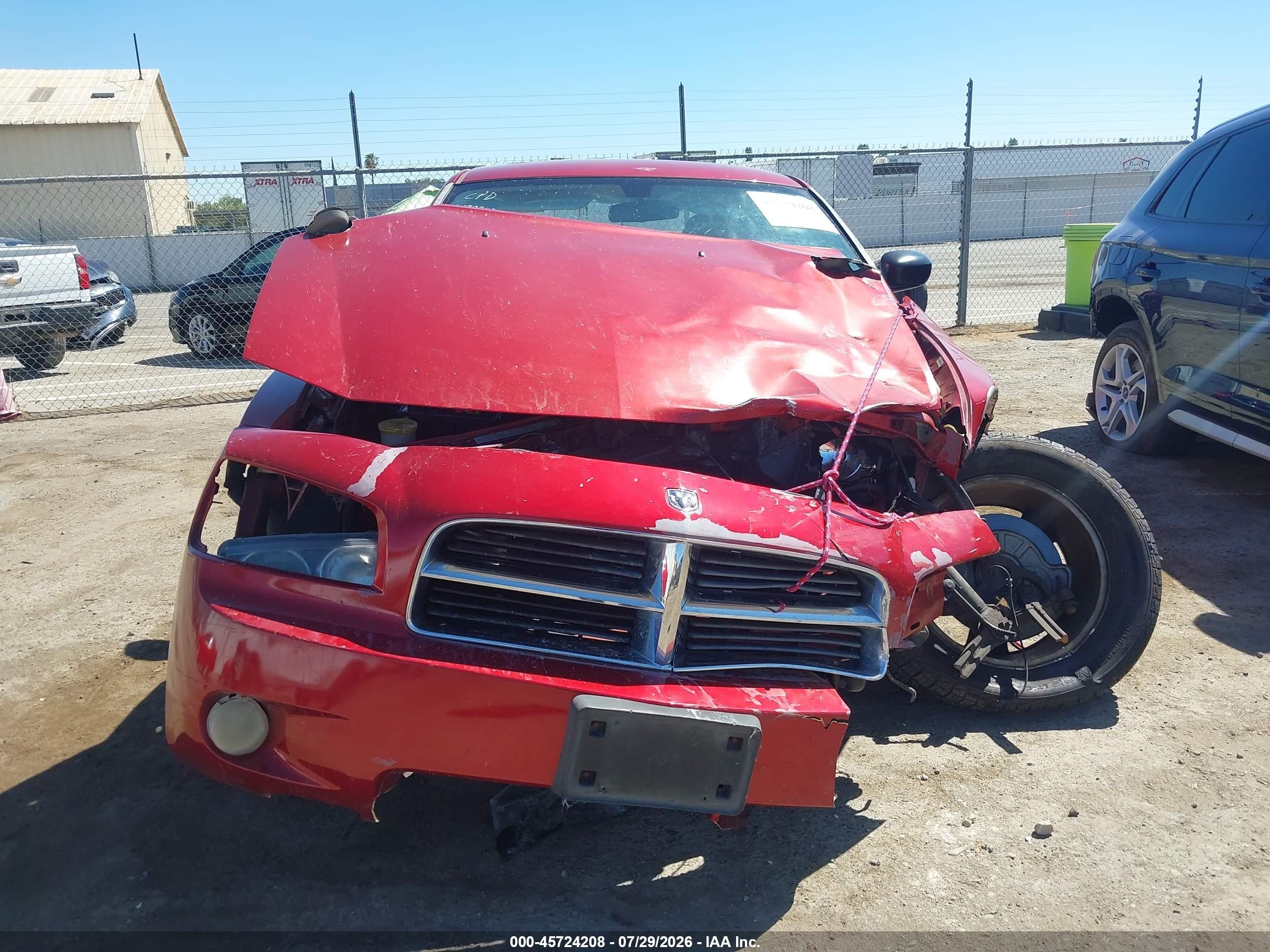 2009 Dodge Charger Sxt Red vin: 2B3KA33VX9H503835