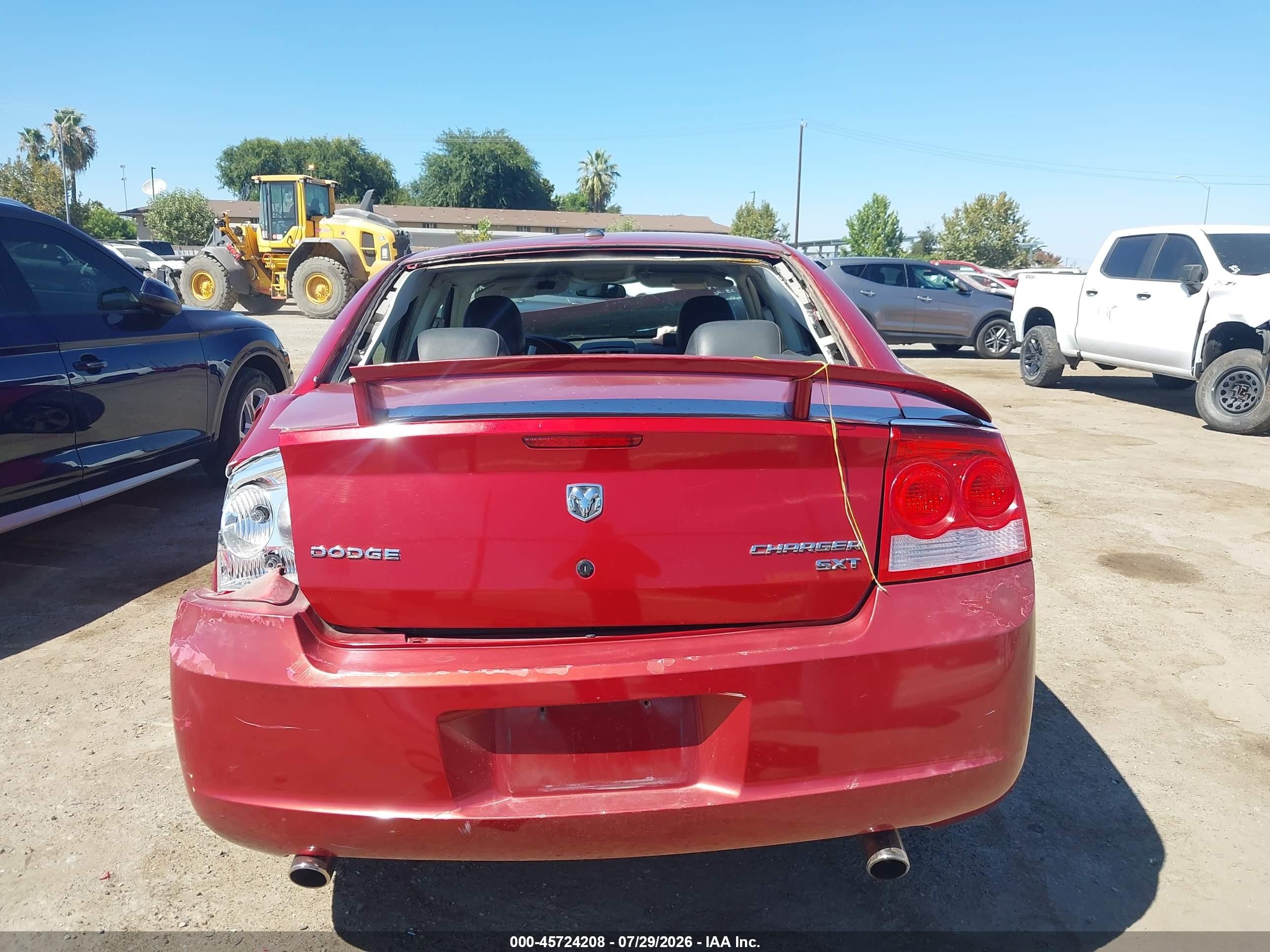 2009 Dodge Charger Sxt Red vin: 2B3KA33VX9H503835