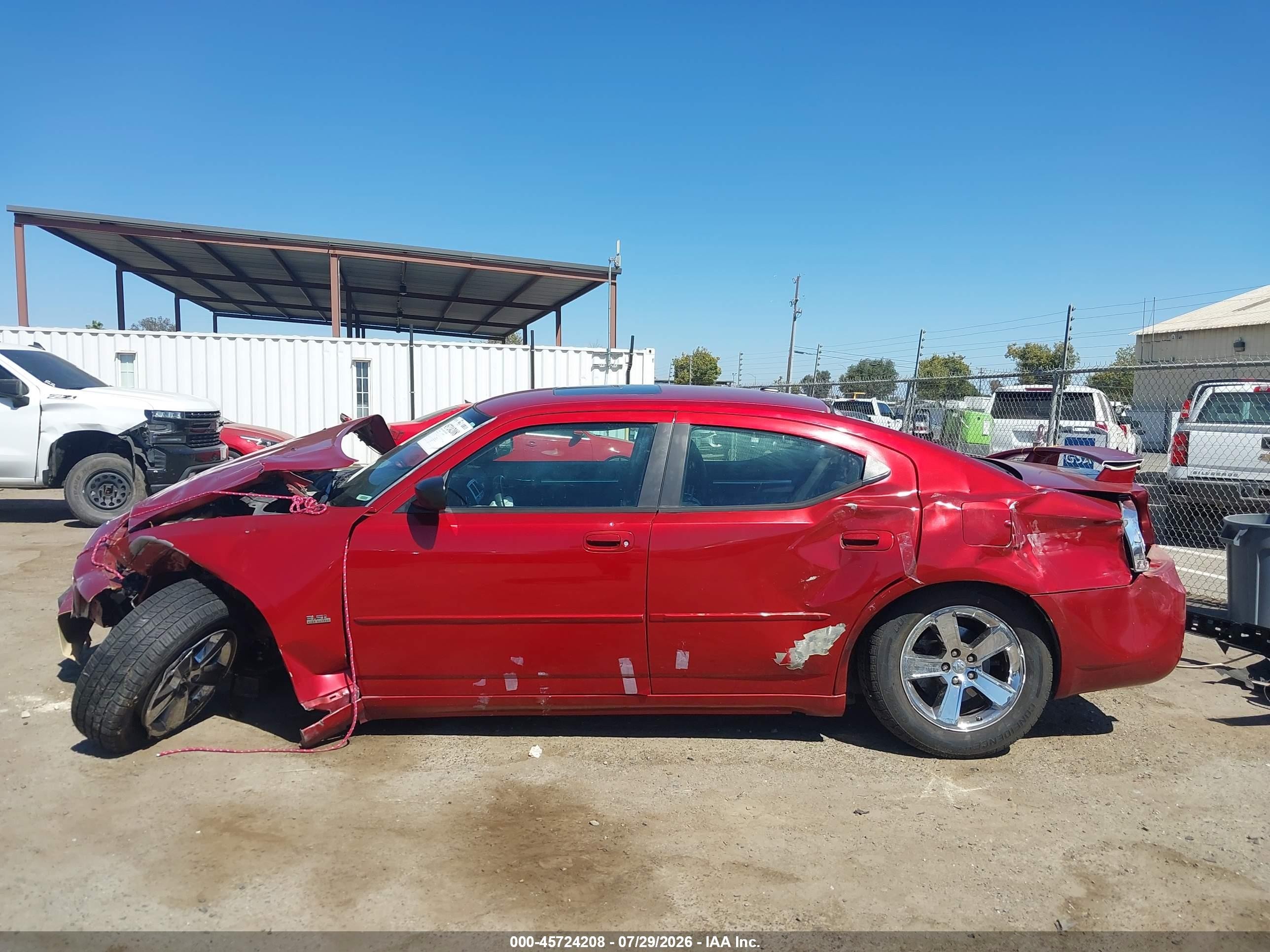 2009 Dodge Charger Sxt Red vin: 2B3KA33VX9H503835