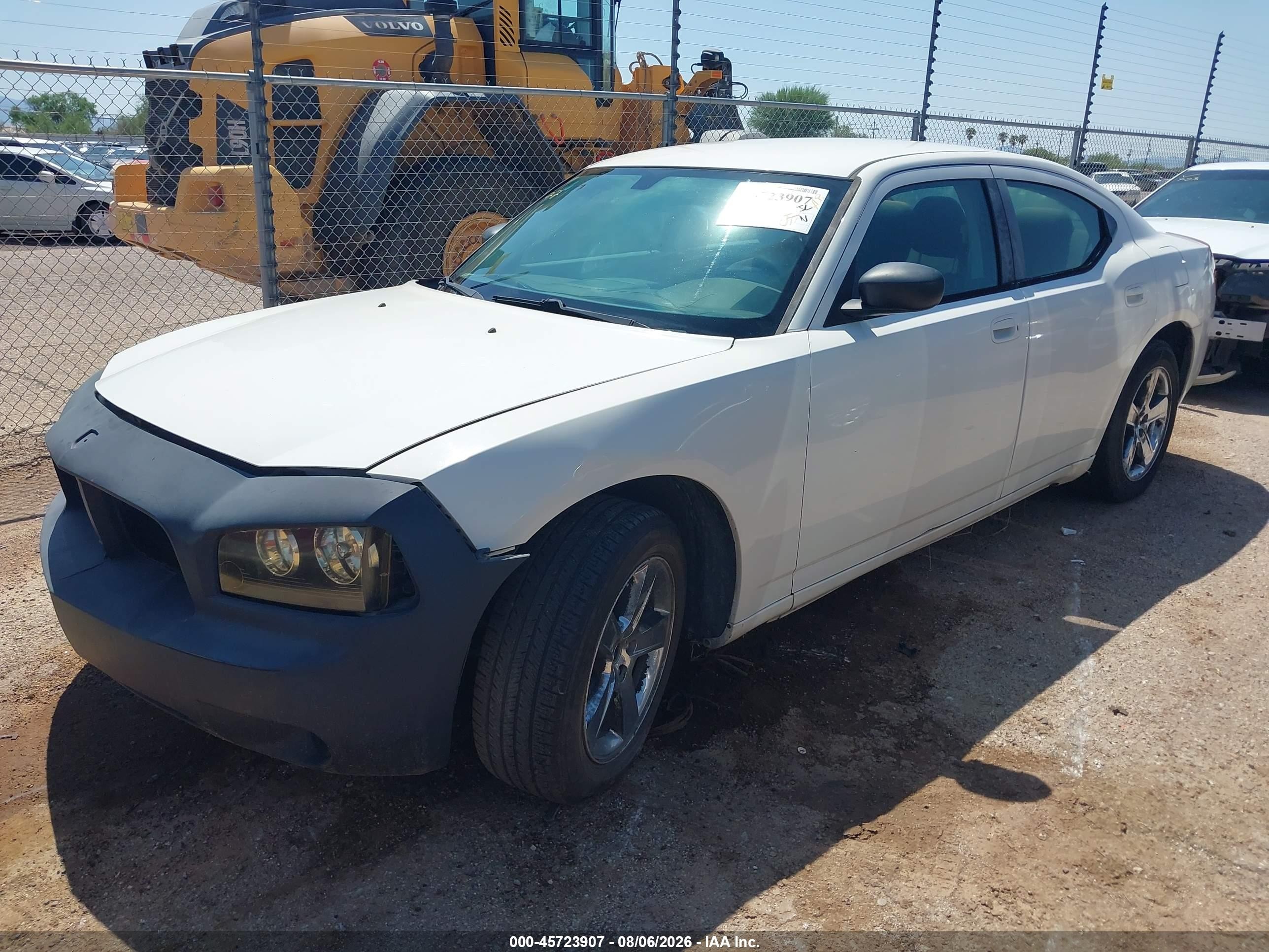 2009 Dodge Charger Se White vin: 2B3KA43D69H582062