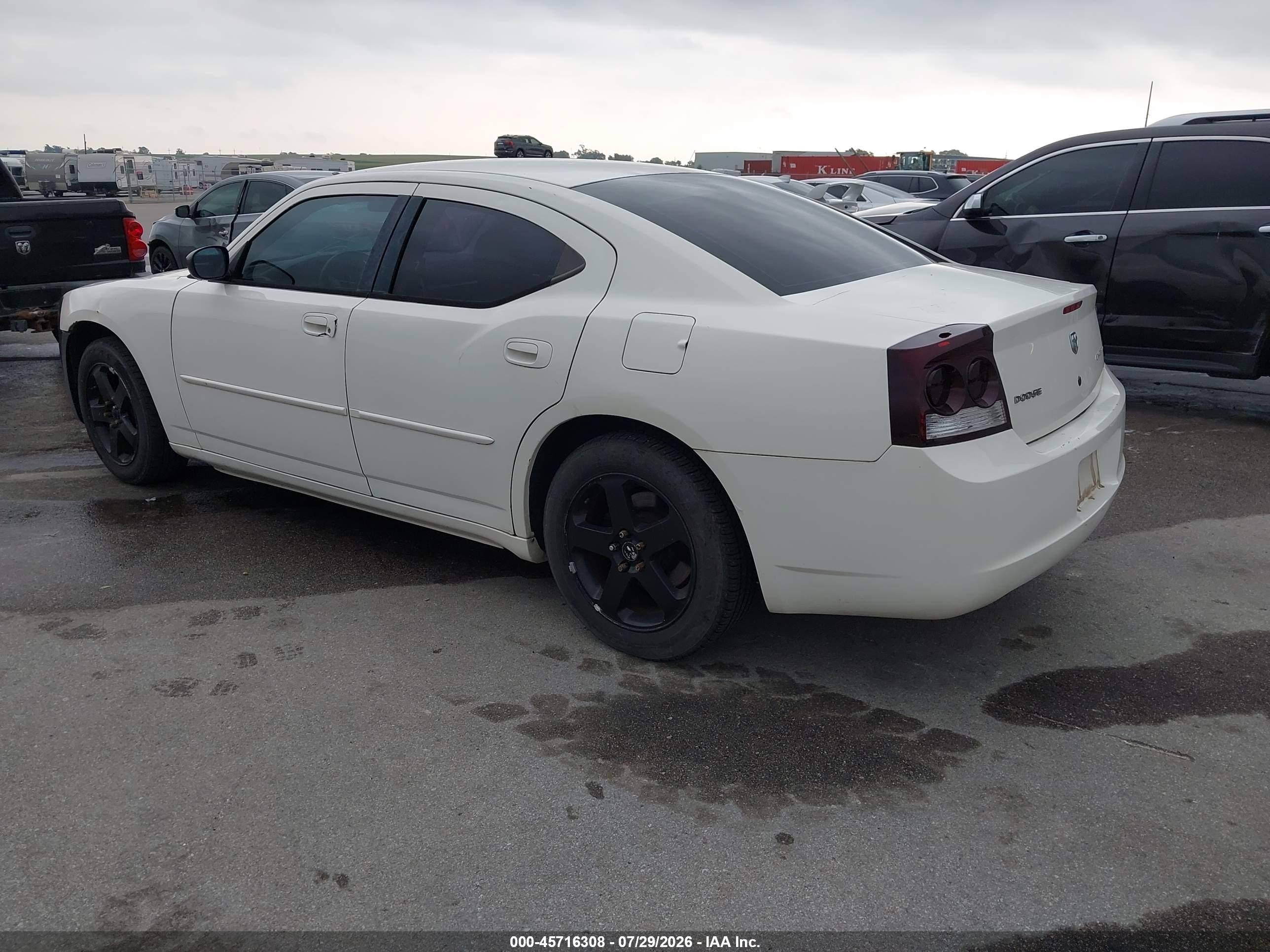 2009 Dodge Charger Se White vin: 2B3KA43D99H530327