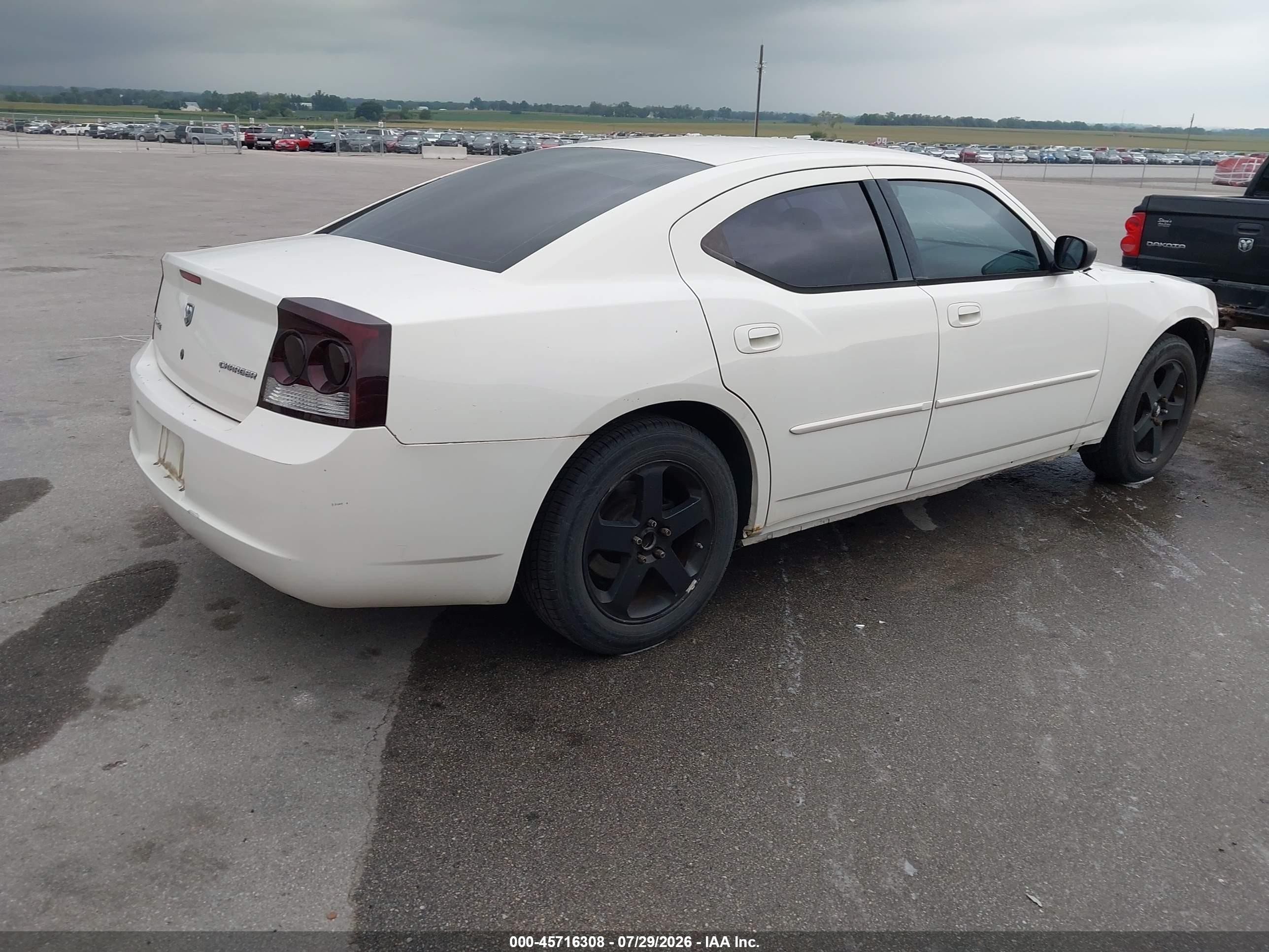 2009 Dodge Charger Se White vin: 2B3KA43D99H530327
