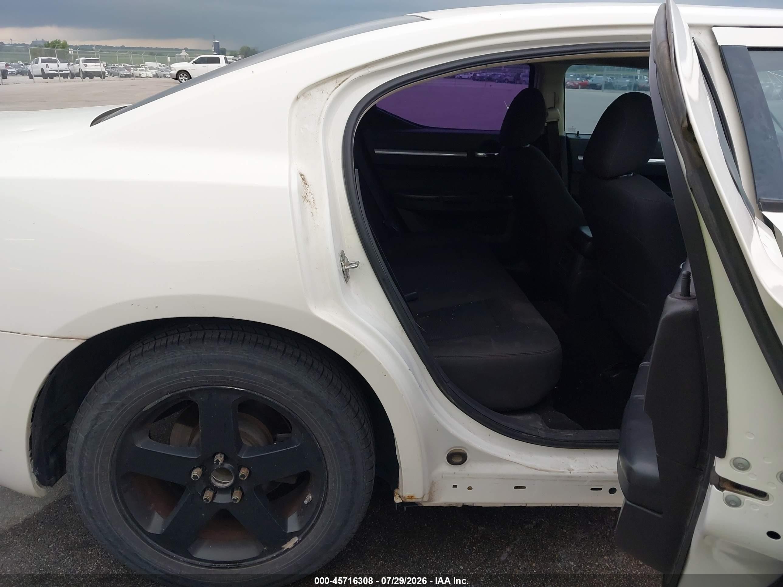 2009 Dodge Charger Se White vin: 2B3KA43D99H530327