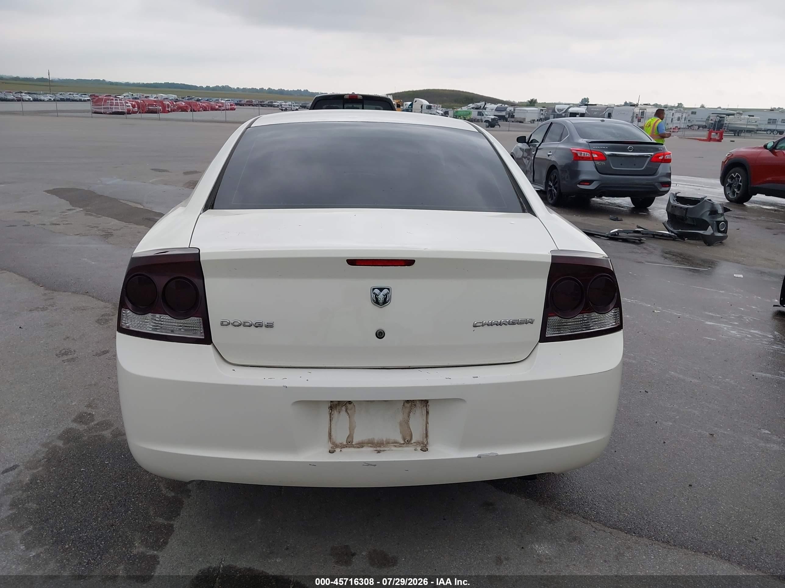 2009 Dodge Charger Se White vin: 2B3KA43D99H530327