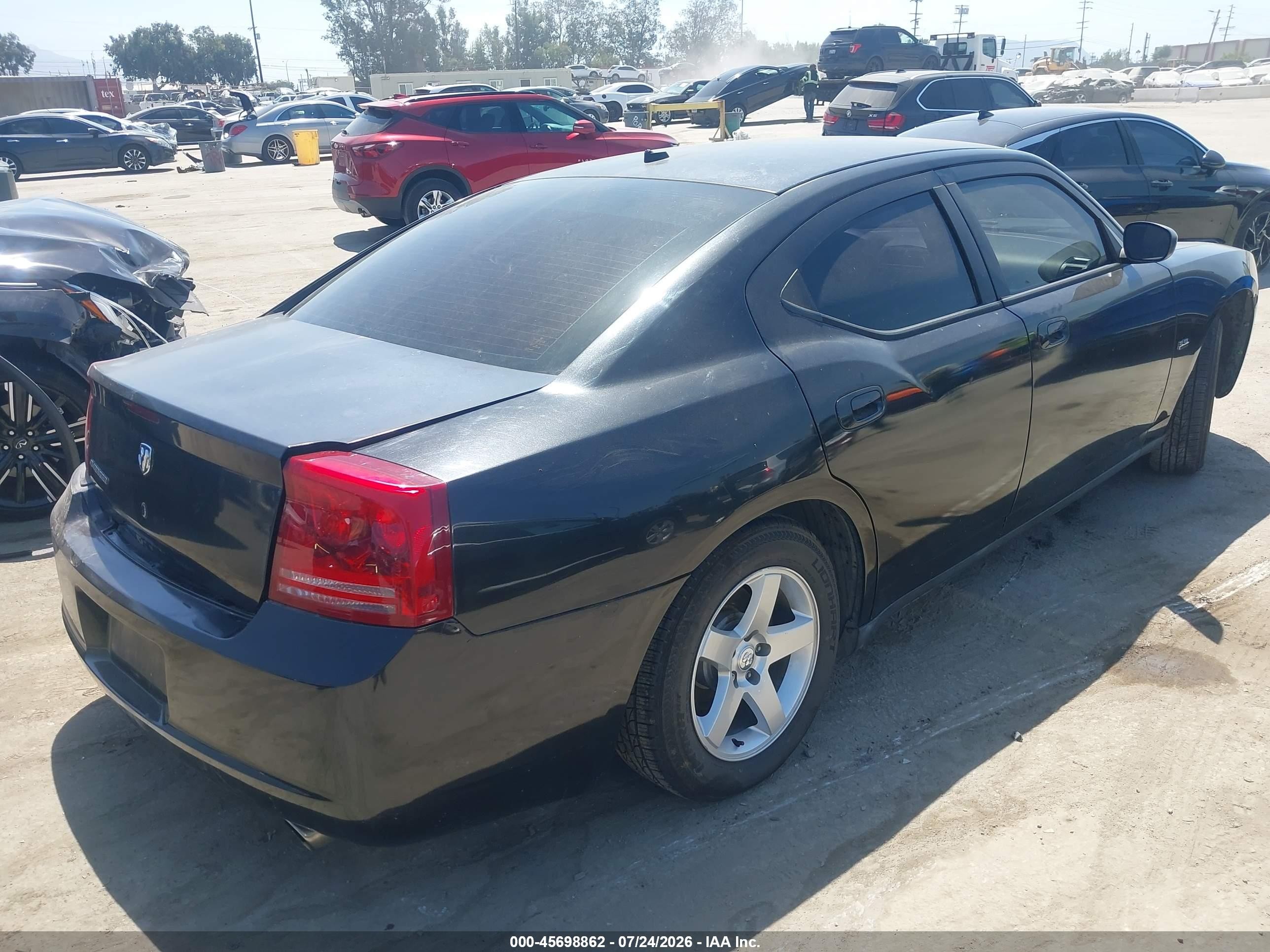 2008 Dodge Charger   Черный vin: 2B3KA43G08H181843