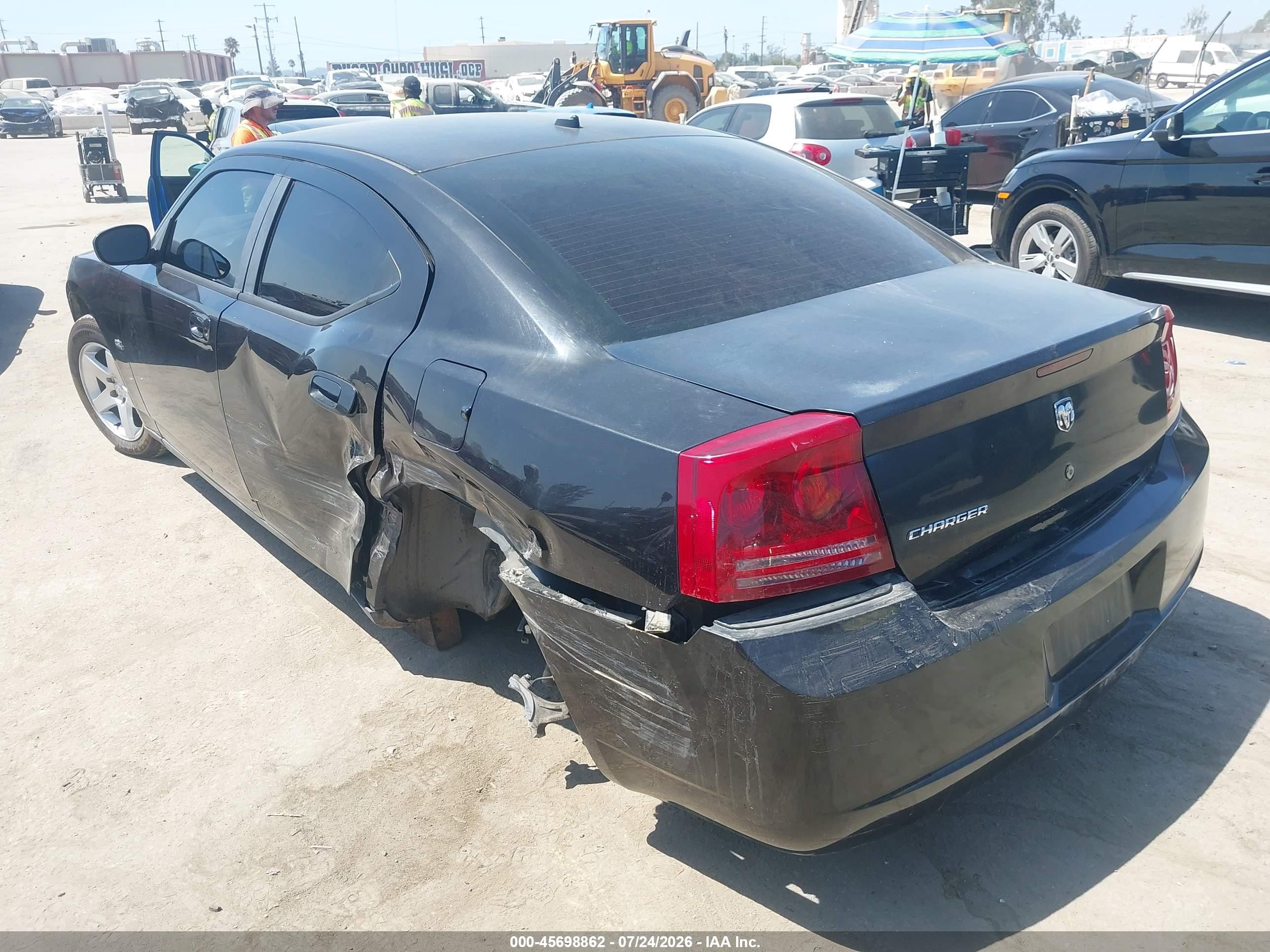 2008 Dodge Charger   Черный vin: 2B3KA43G08H181843