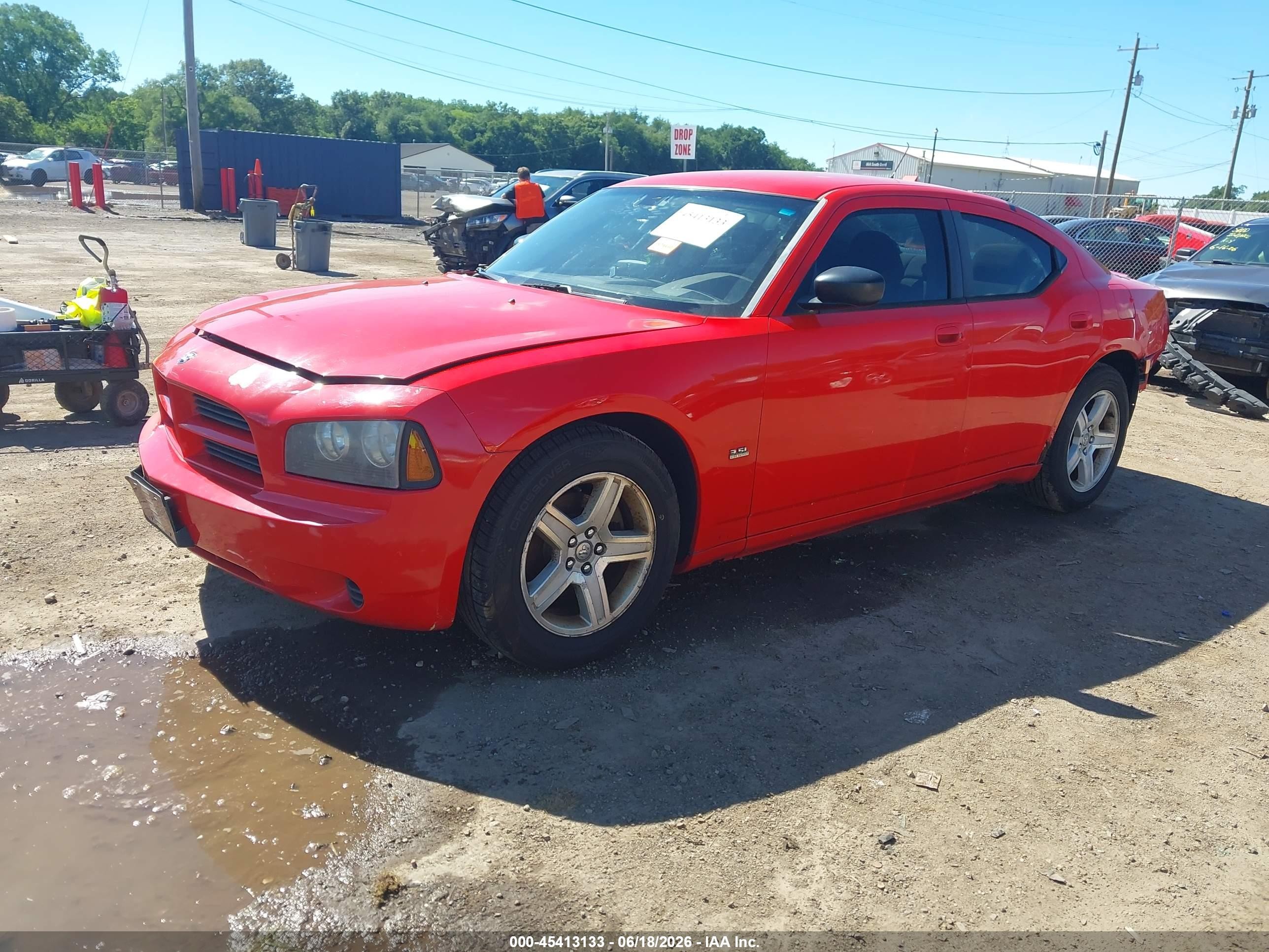 2008 Dodge Charger   Red vin: 2B3KA43G08H285605