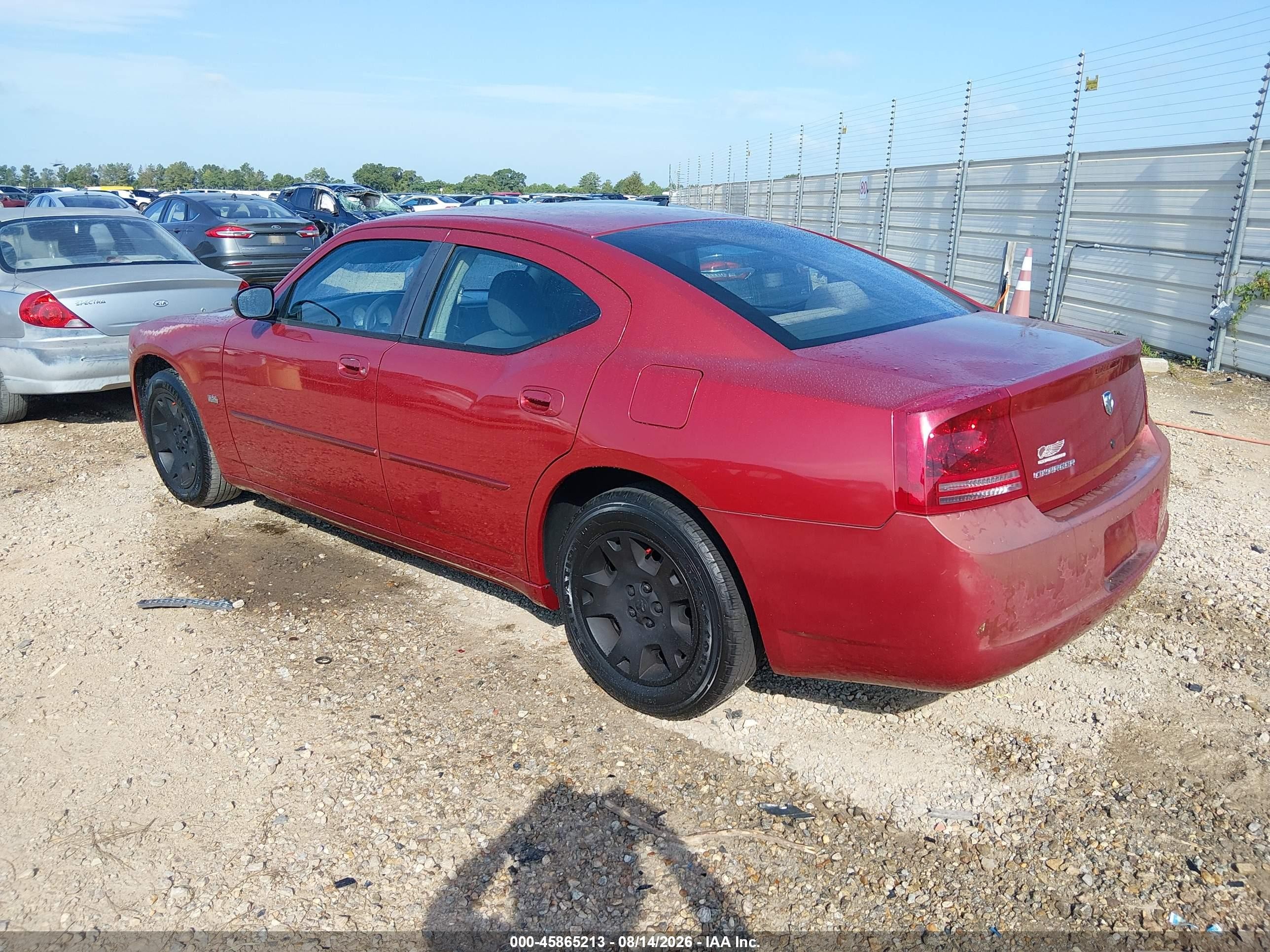 2006 Dodge Charger   Red vin: 2B3KA43G16H506397