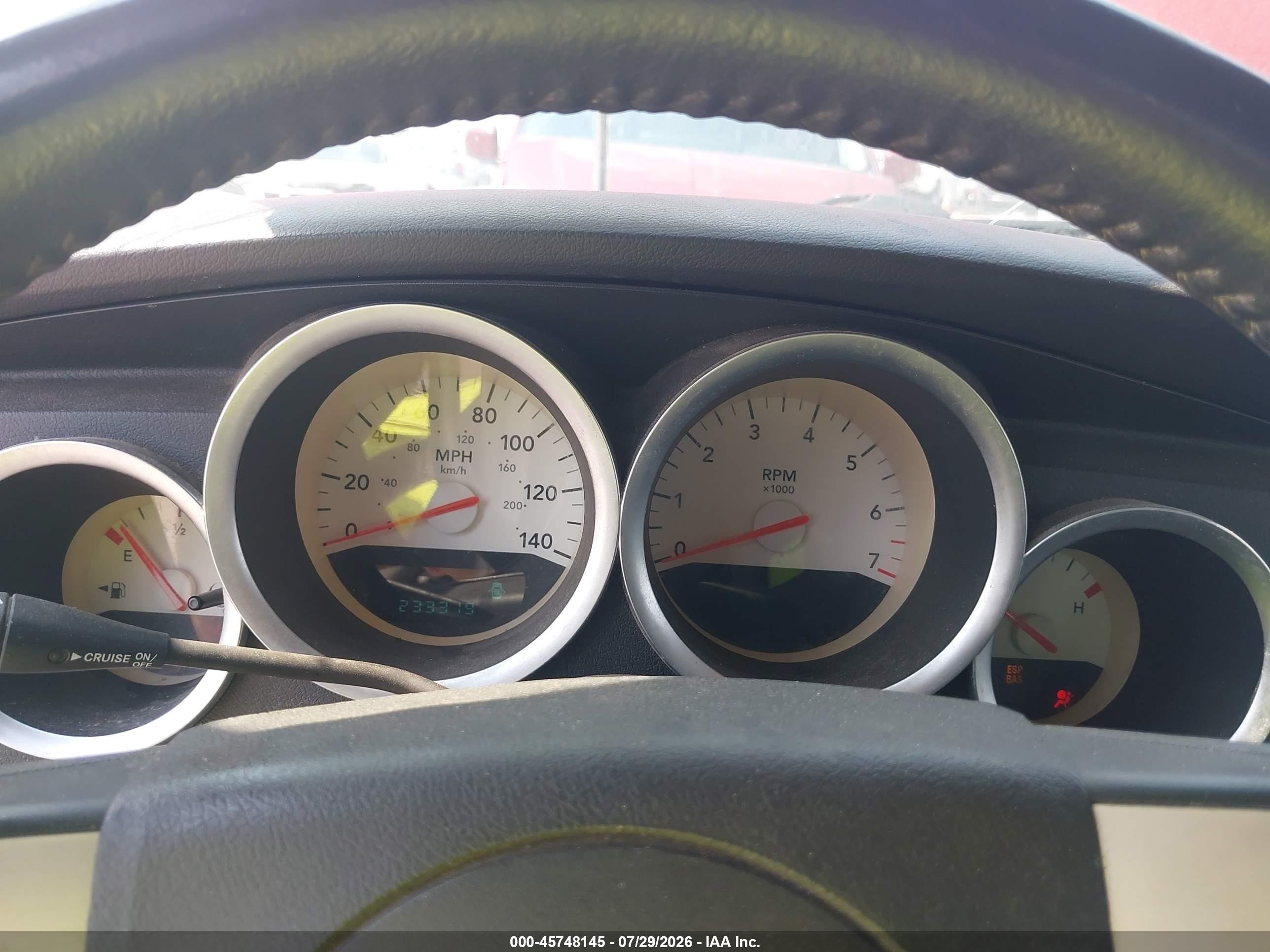 2007 Dodge Charger   Red vin: 2B3KA43G17H719755