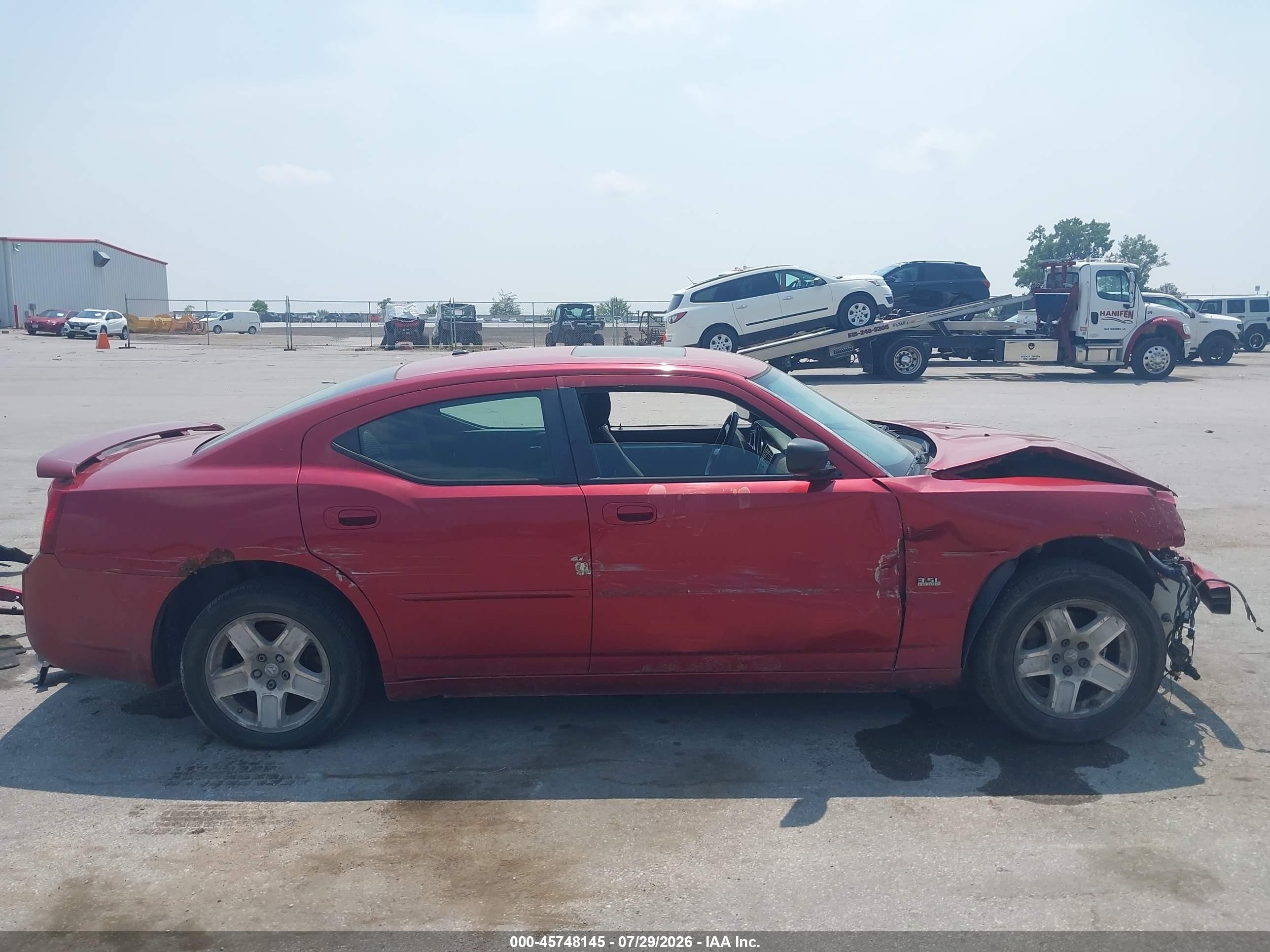 2007 Dodge Charger   Red vin: 2B3KA43G17H719755