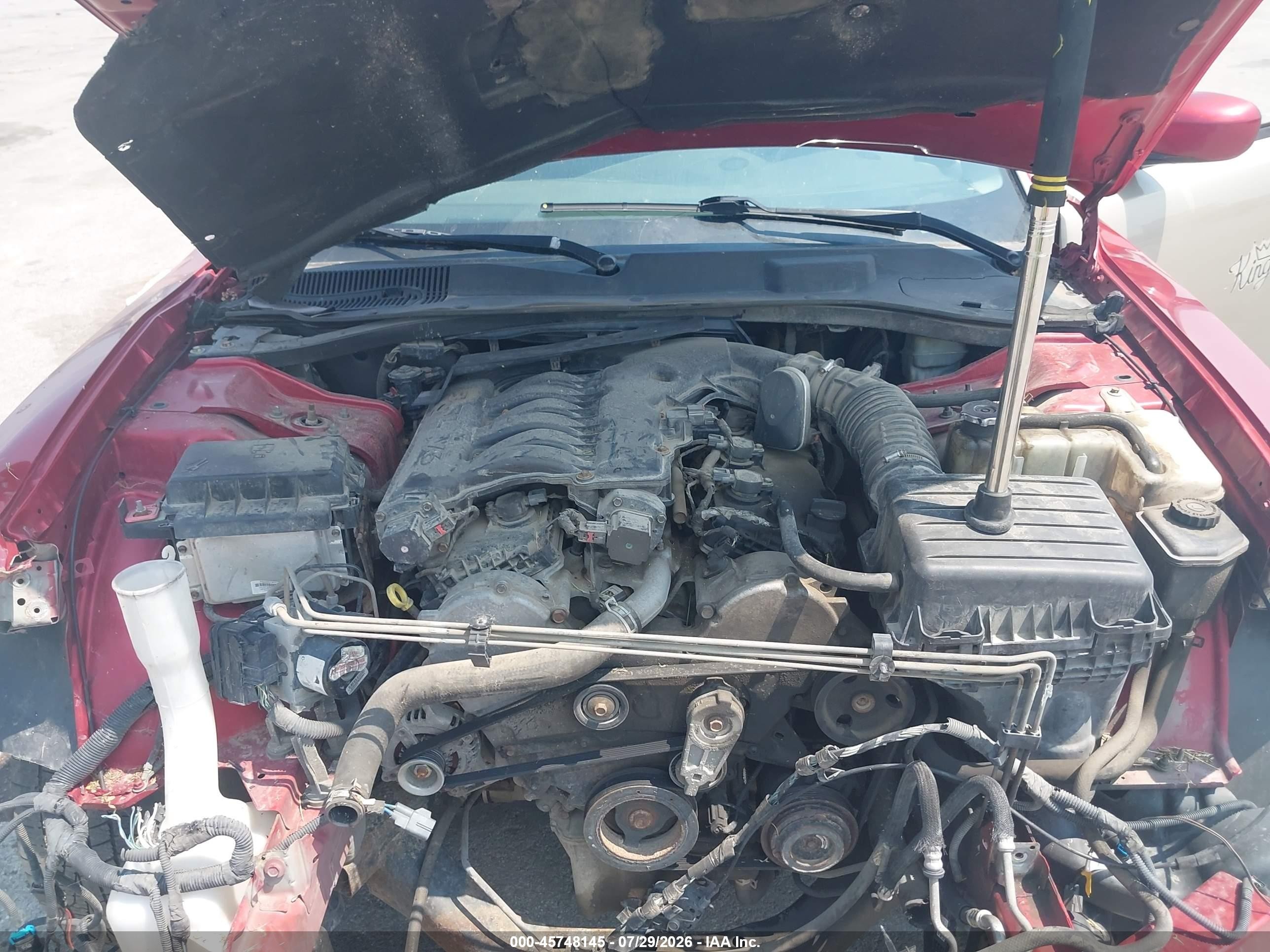 2007 Dodge Charger   Red vin: 2B3KA43G17H719755
