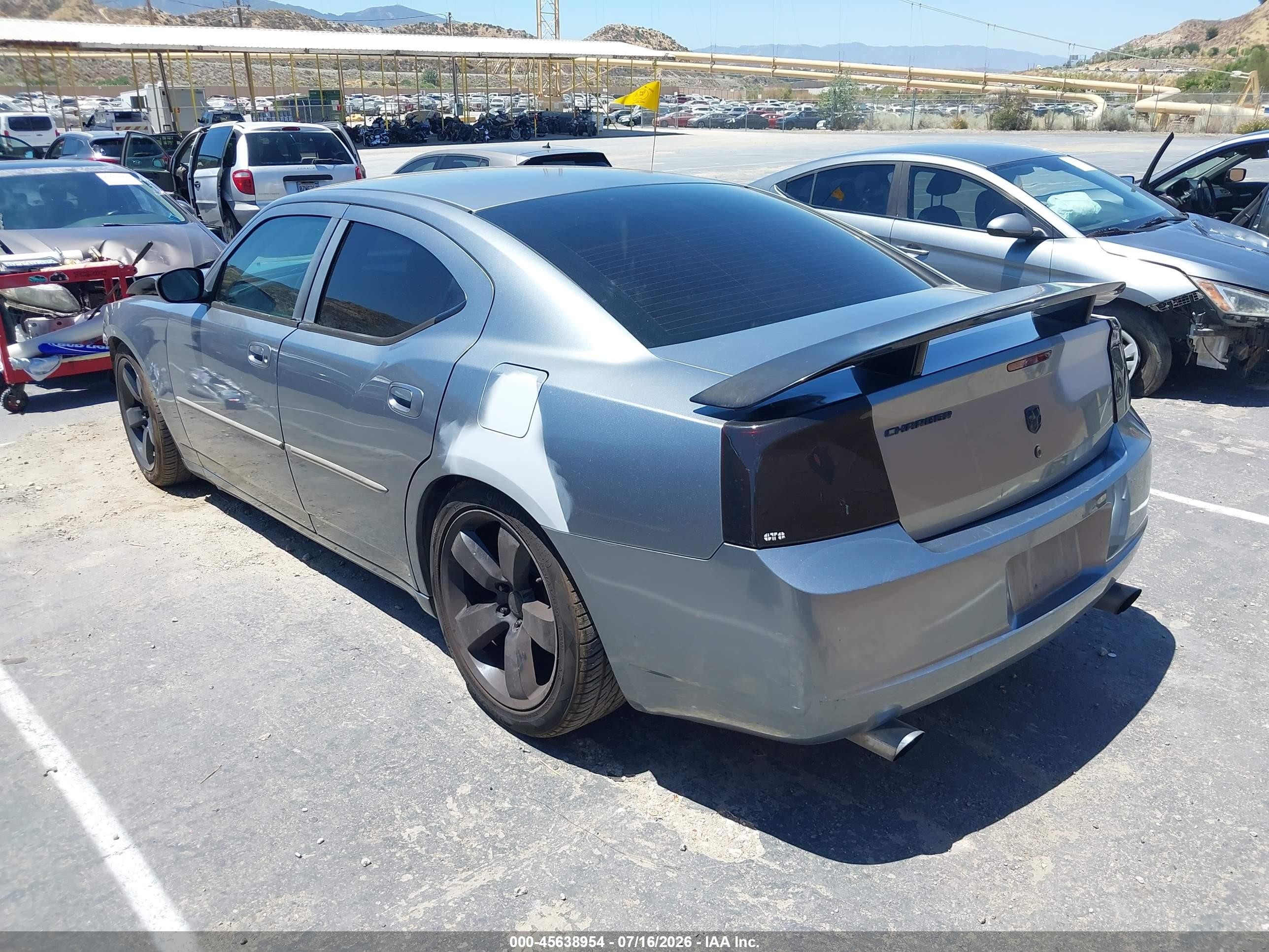 2007 Dodge Charger   Gray vin: 2B3KA43G17H757387