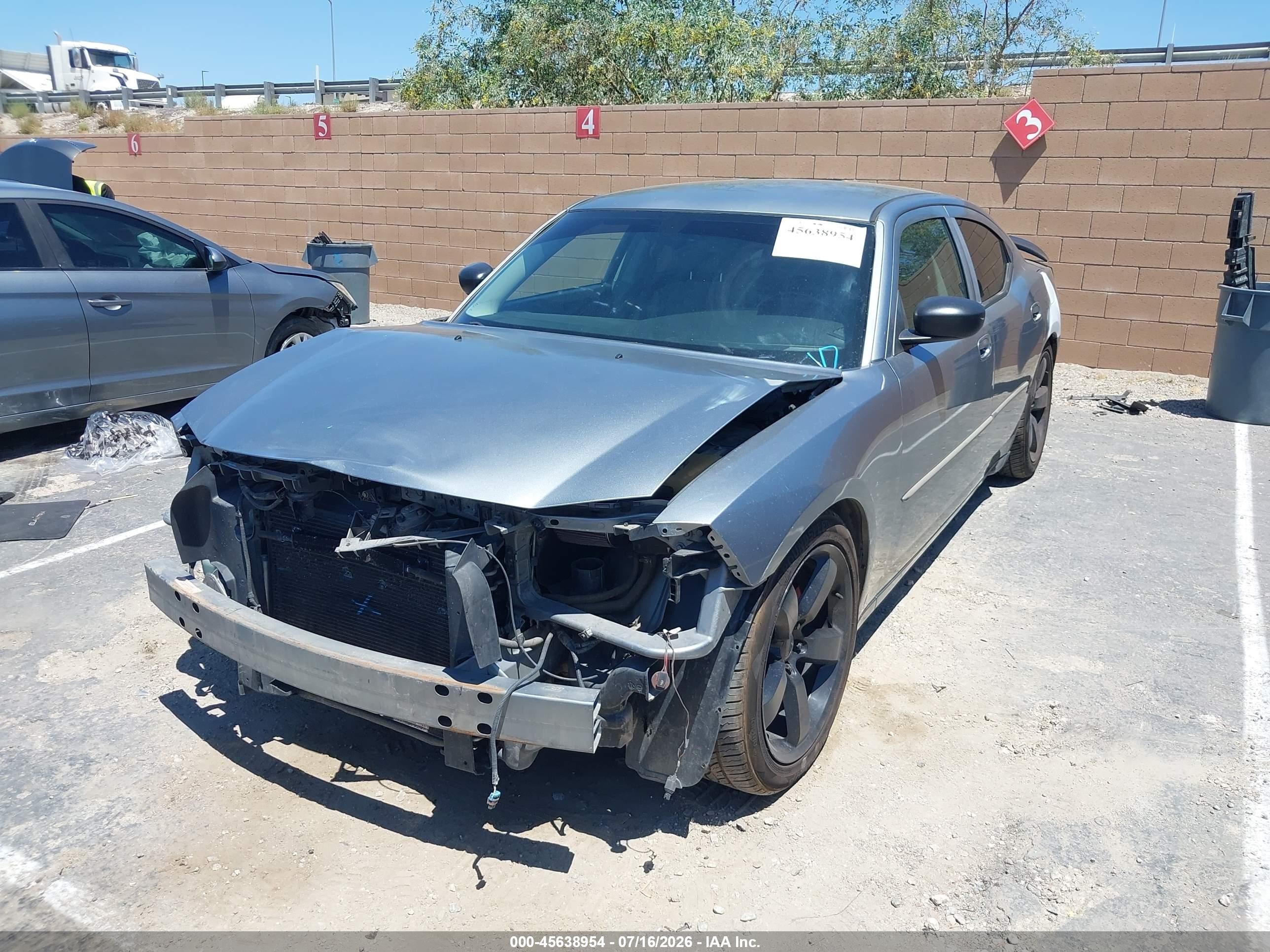2007 Dodge Charger   Gray vin: 2B3KA43G17H757387