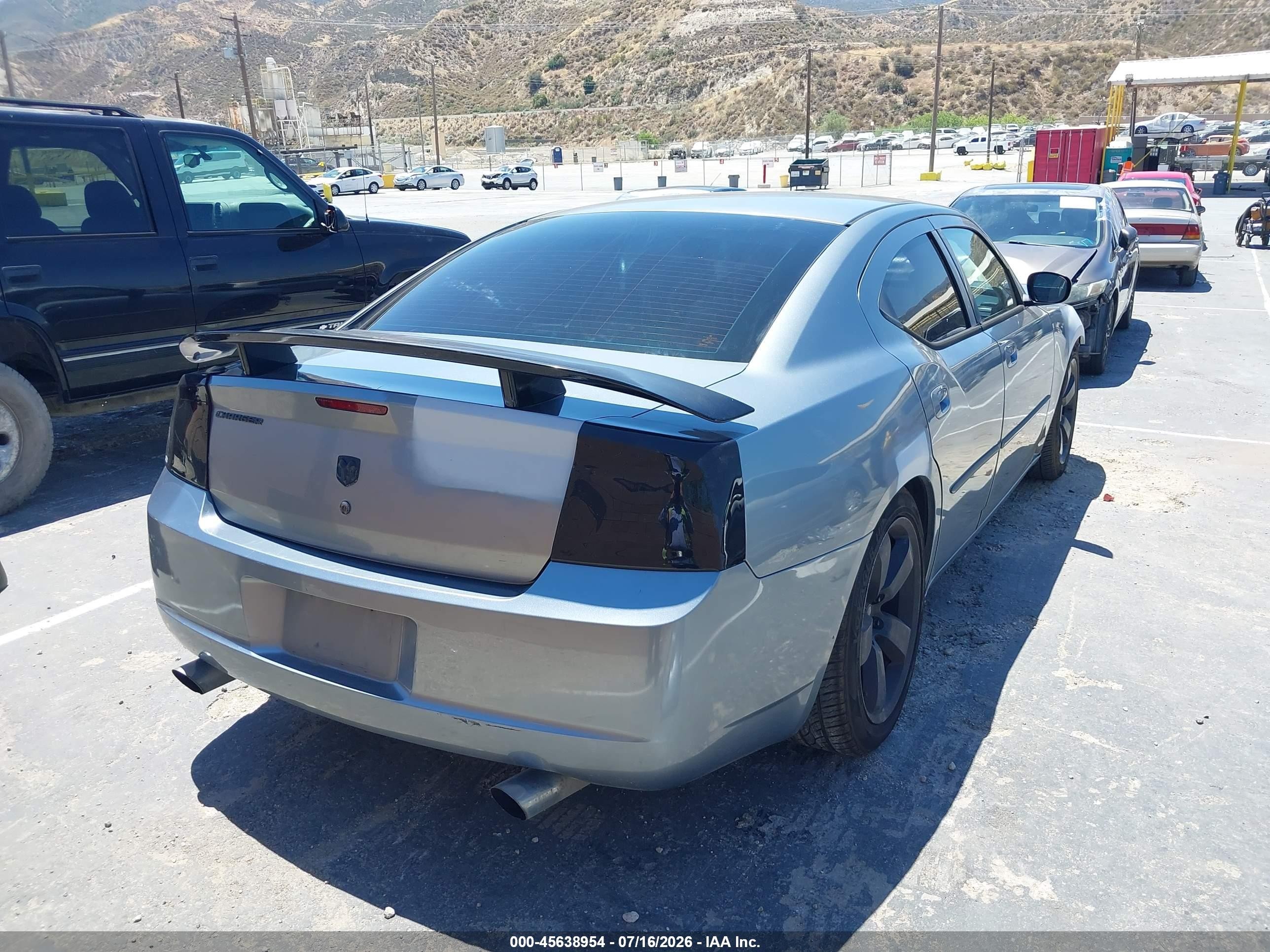 2007 Dodge Charger   Gray vin: 2B3KA43G17H757387