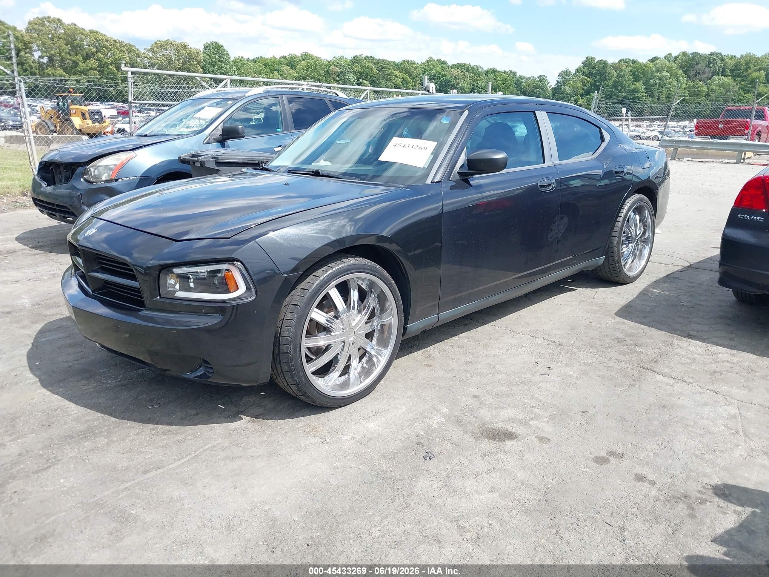 2008 Dodge Charger   Black vin: 2B3KA43G18H173248