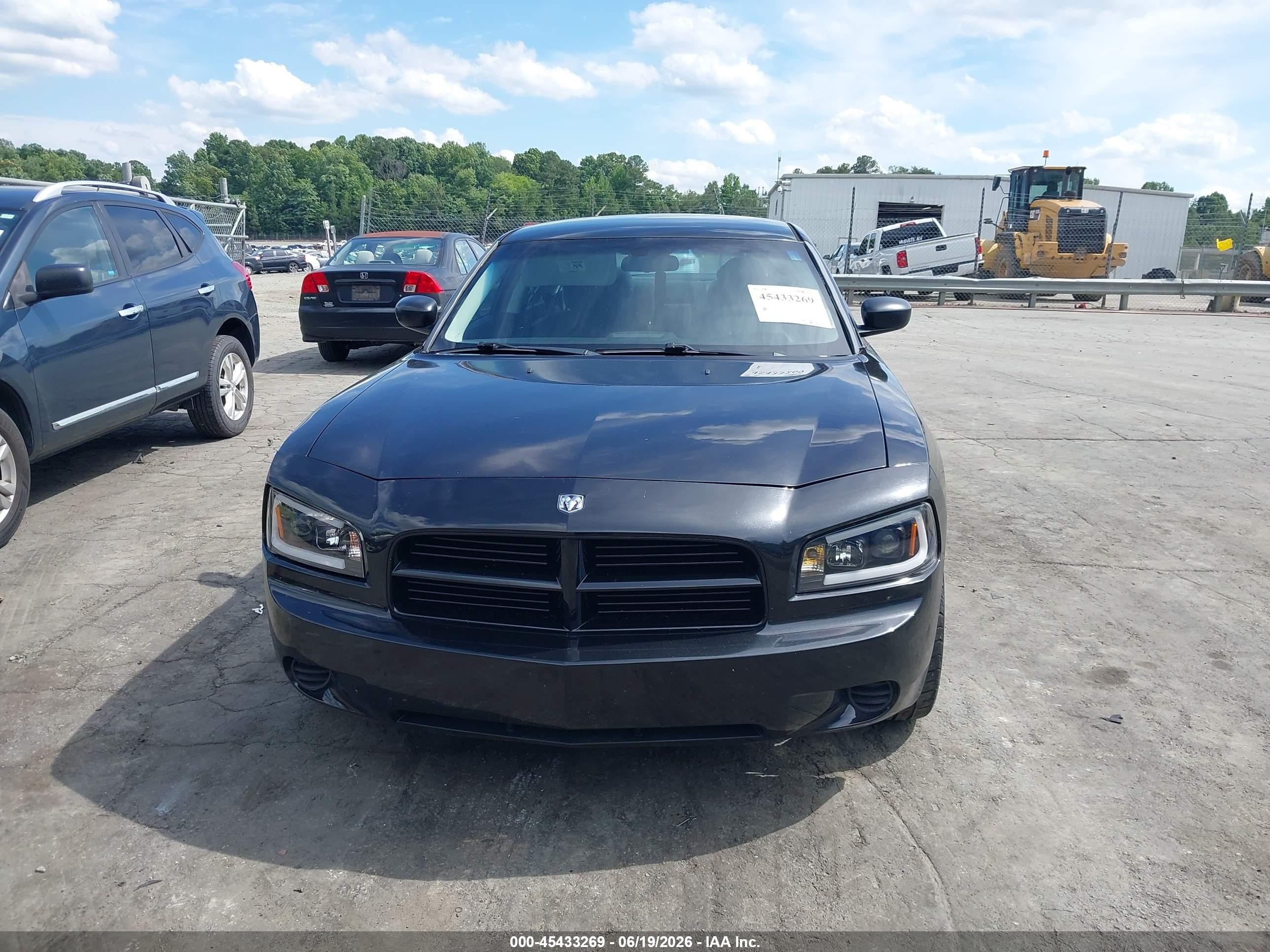 2008 Dodge Charger   Black vin: 2B3KA43G18H173248
