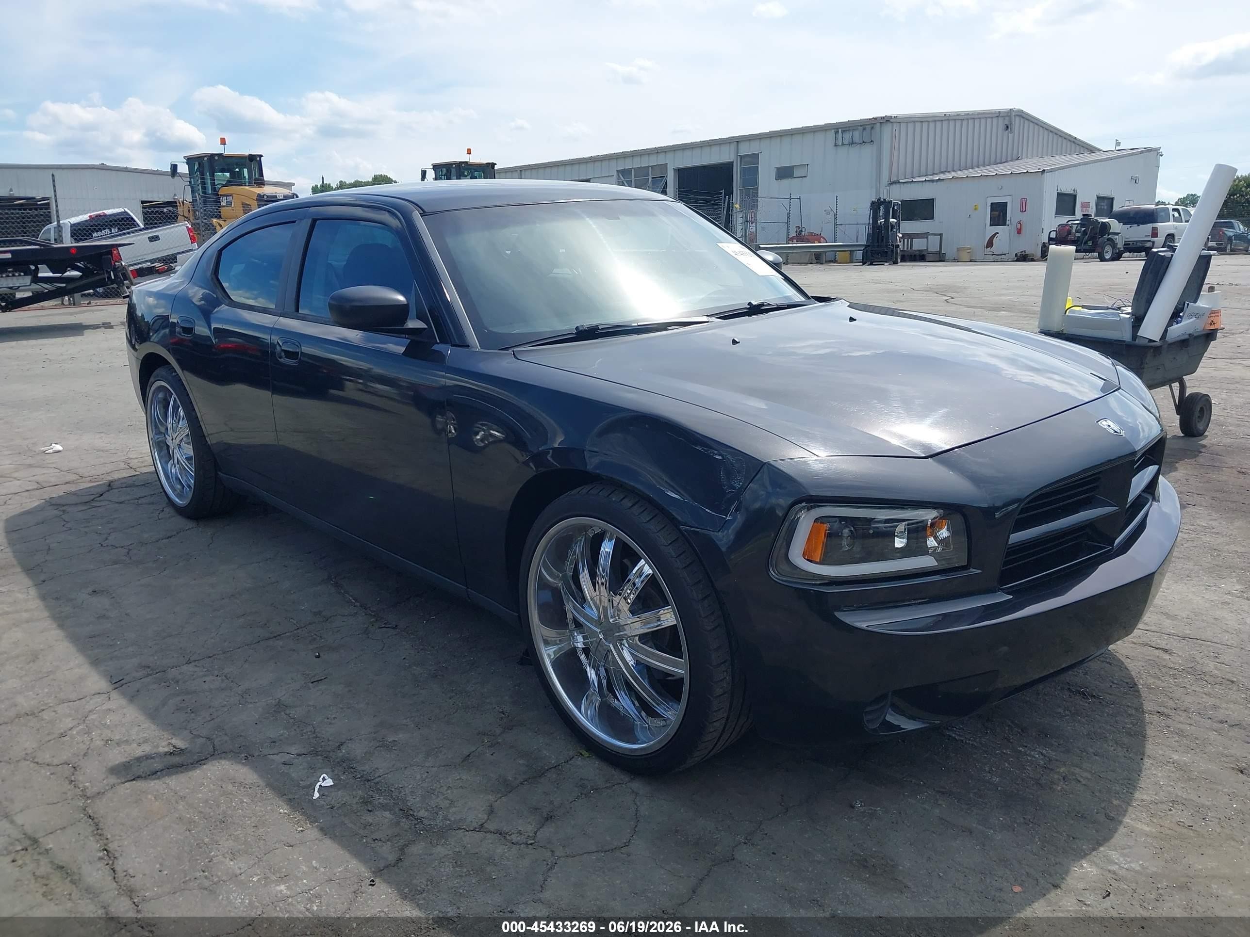 2008 Dodge Charger   Black vin: 2B3KA43G18H173248