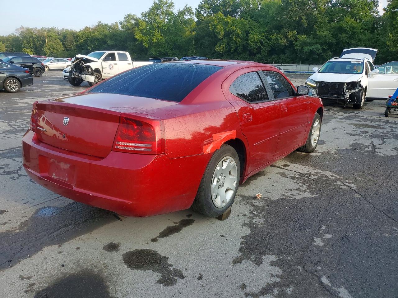 2006 Dodge Charger Se Red vin: 2B3KA43G26H406292