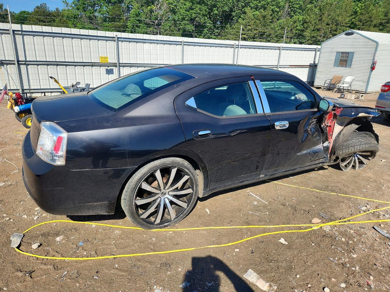 2007 Dodge Charger Se Black vin: 2B3KA43G27H814194