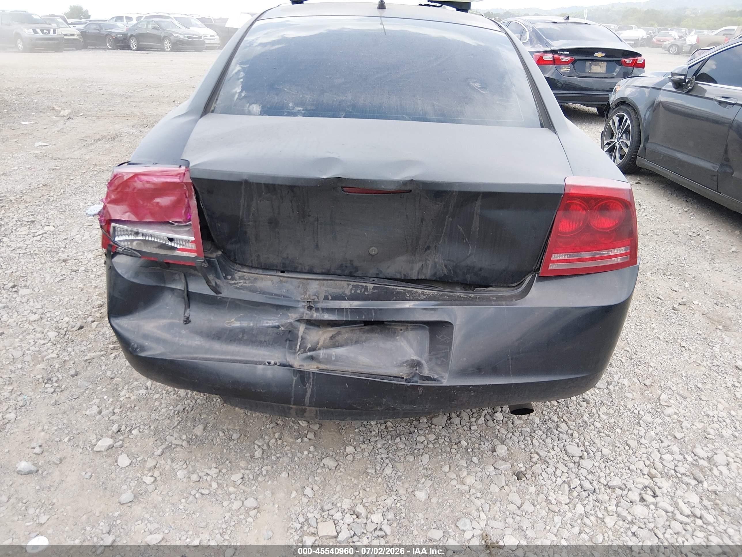 2008 Dodge Charger   Black vin: 2B3KA43G28H279742