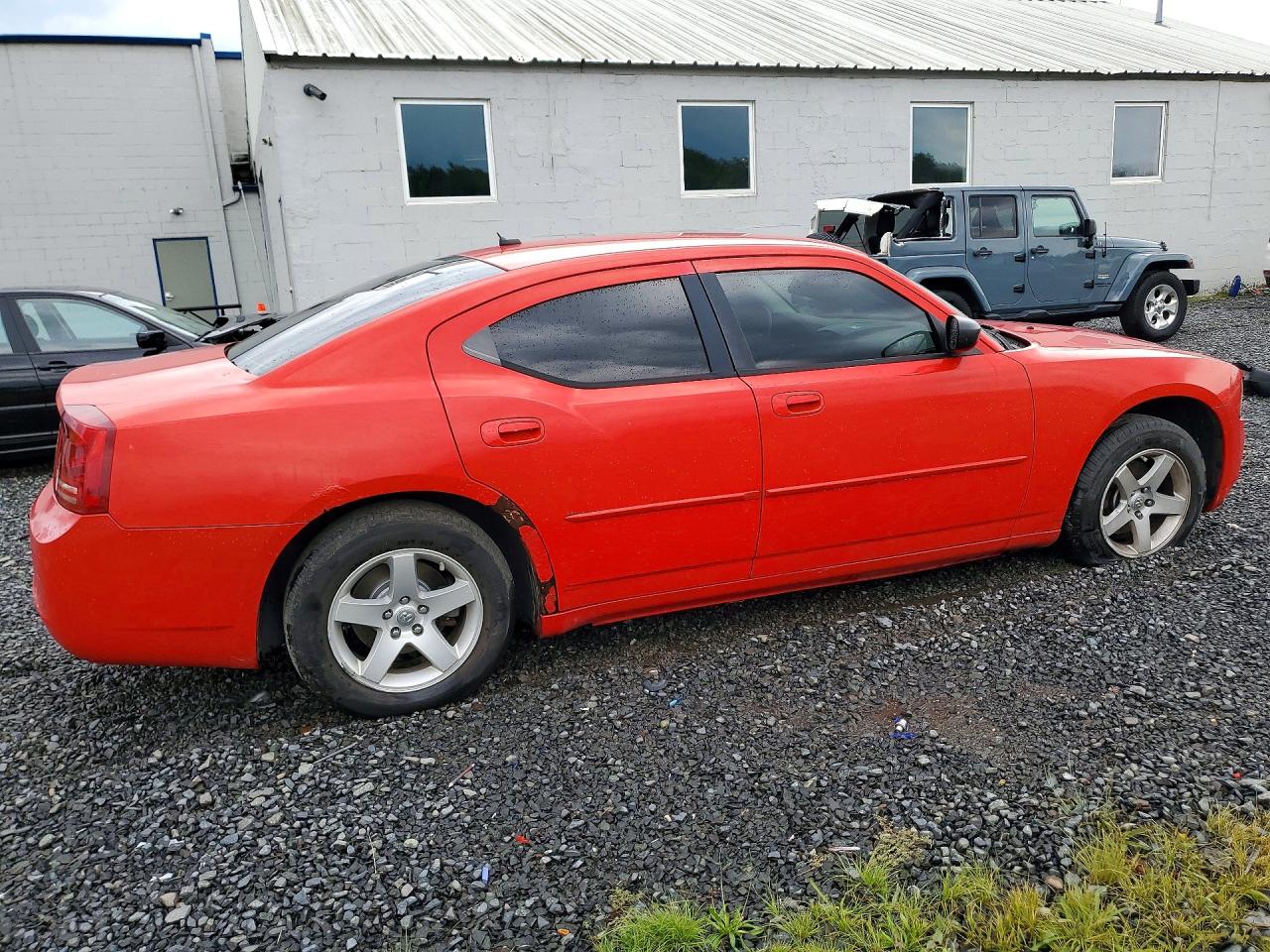 2008 Dodge Charger Red vin: 2B3KA43G28H323254