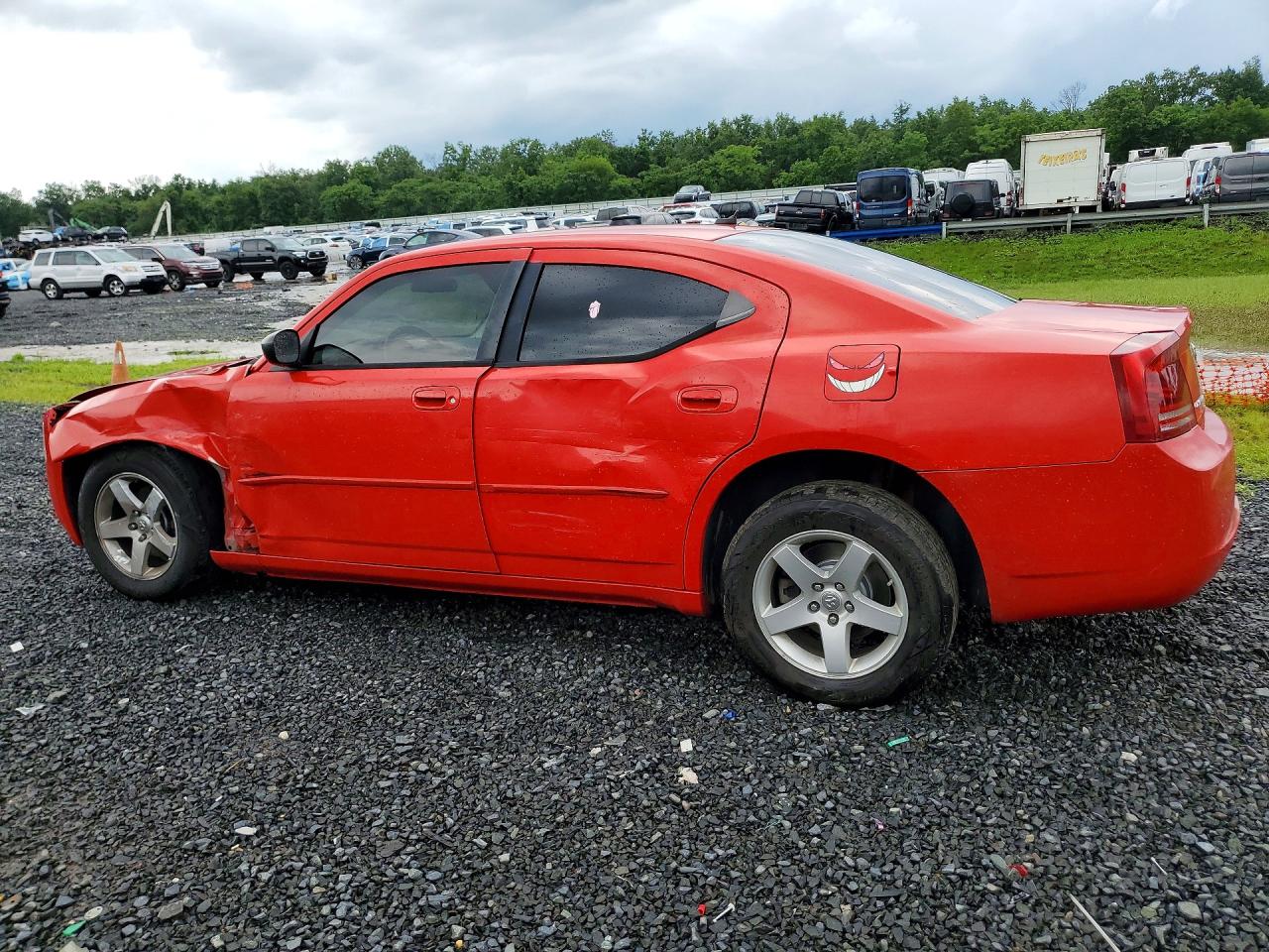 2008 Dodge Charger Red vin: 2B3KA43G28H323254