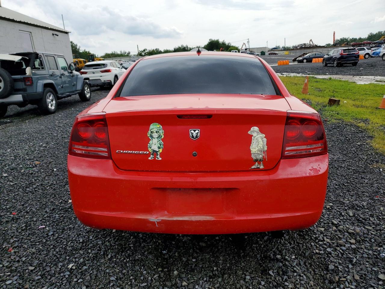 2008 Dodge Charger Red vin: 2B3KA43G28H323254
