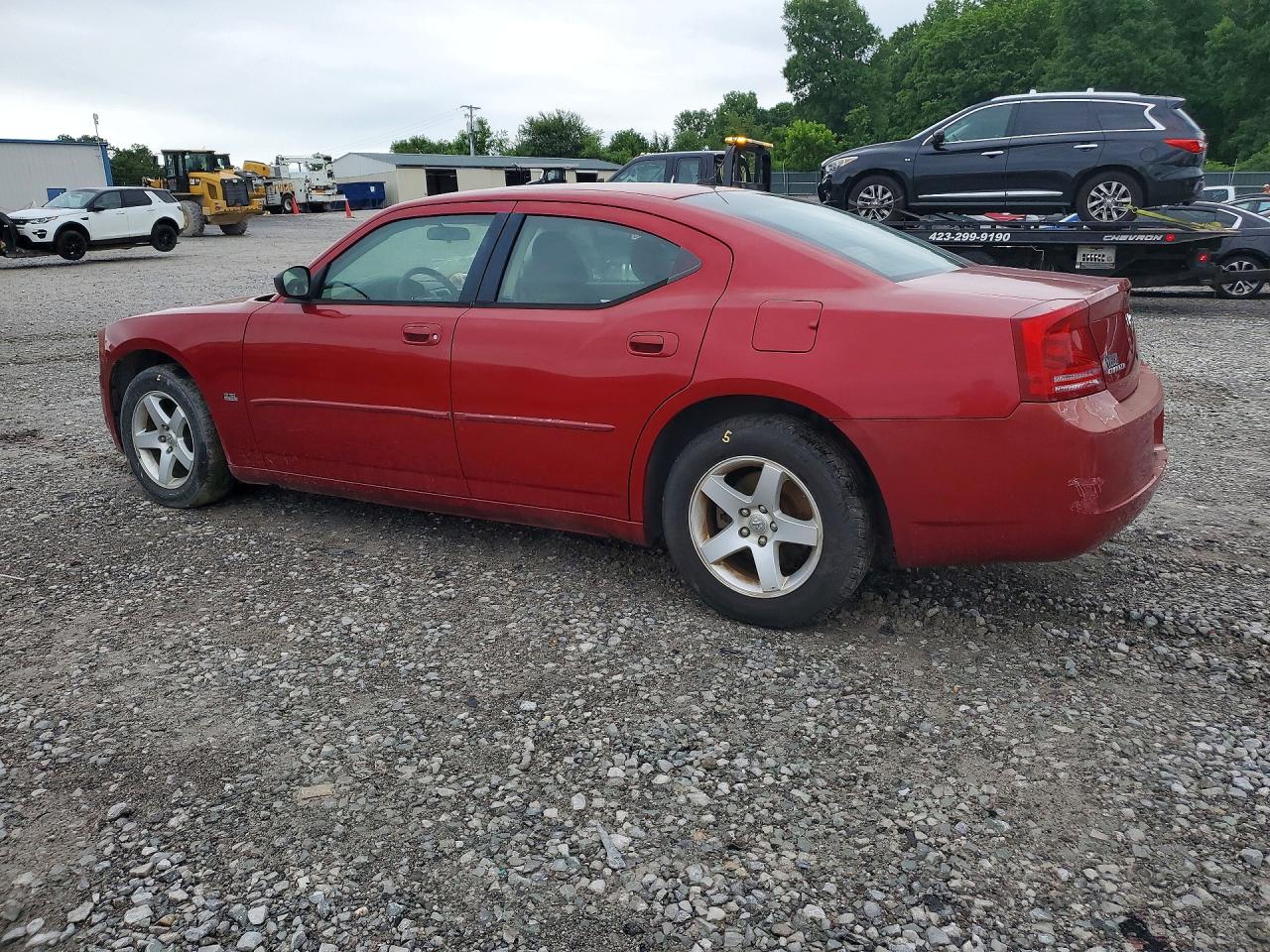 2008 Dodge Charger Red vin: 2B3KA43G38H220005
