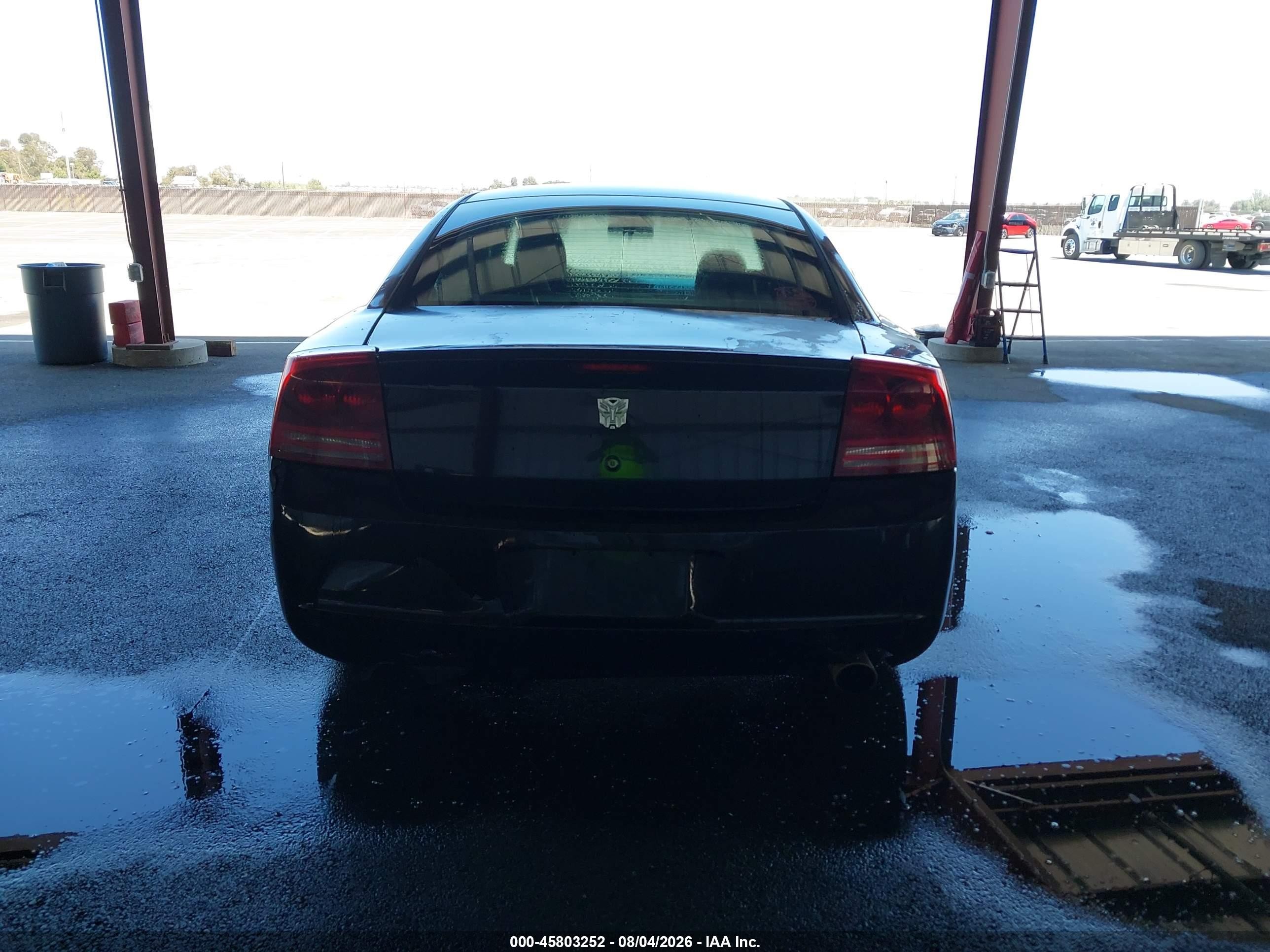 2006 Dodge Charger   Черный vin: 2B3KA43G46H265581