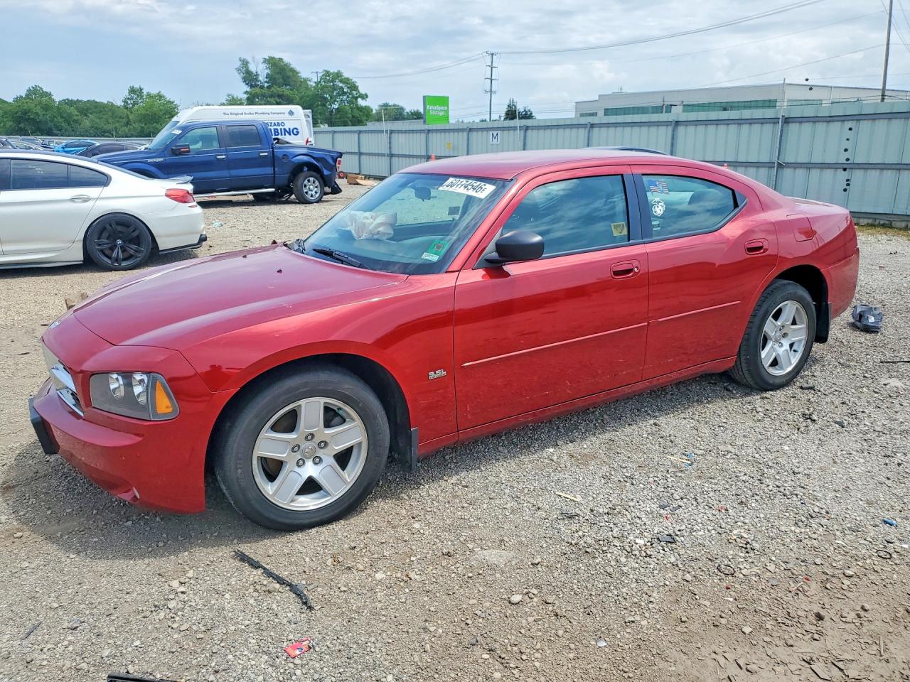 2007 Dodge Charger Se Red vin: 2B3KA43G47H680384