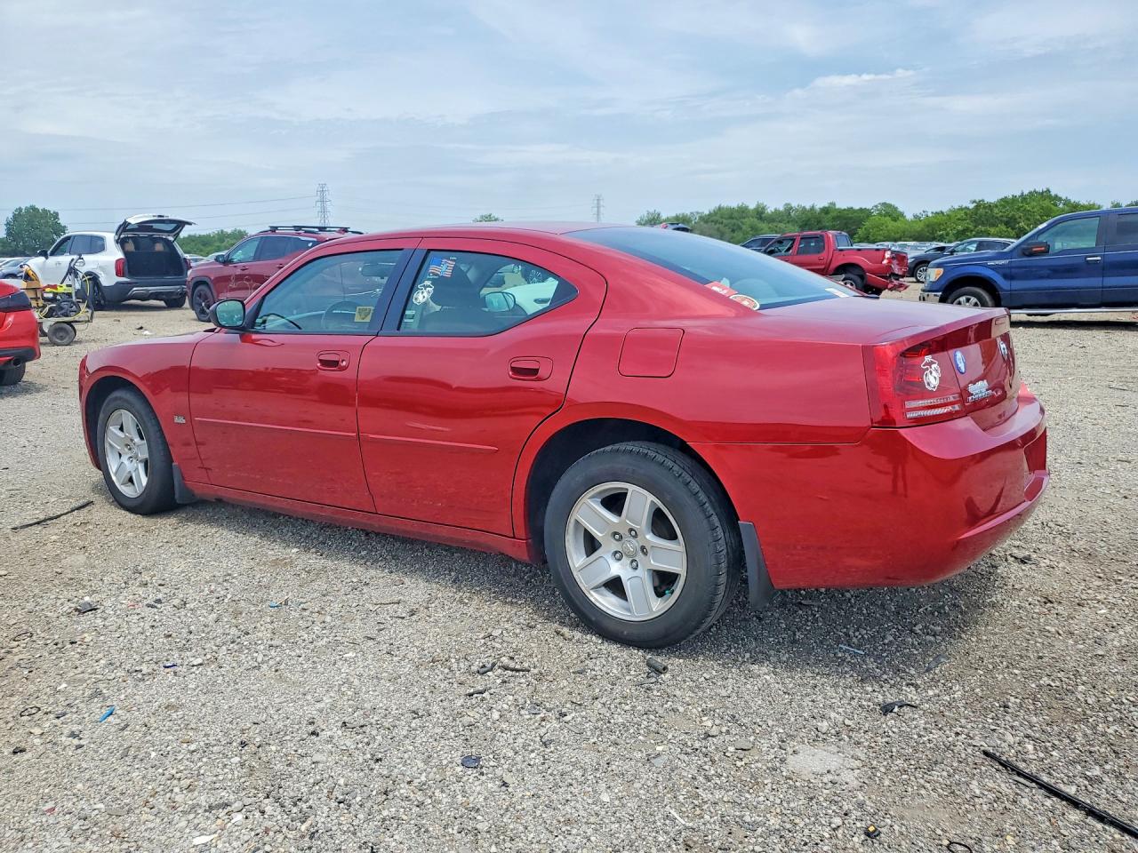 2007 Dodge Charger Se Red vin: 2B3KA43G47H680384