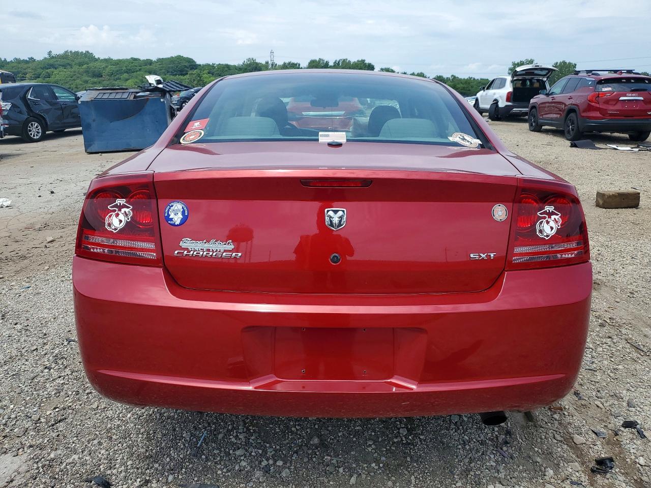 2007 Dodge Charger Se Red vin: 2B3KA43G47H680384