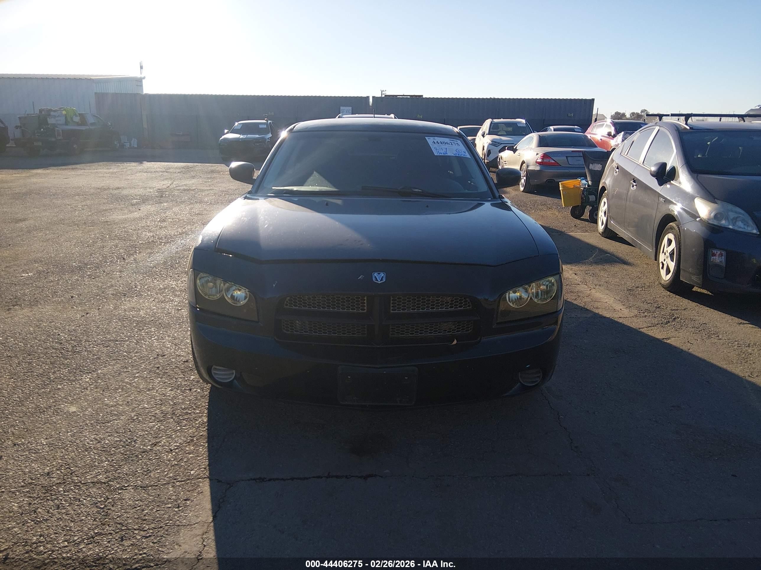 2008 Dodge Charger   Black vin: 2B3KA43G58H228347