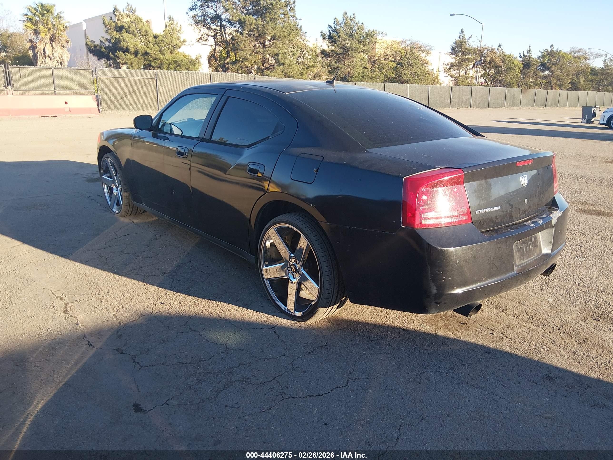 2008 Dodge Charger   Black vin: 2B3KA43G58H228347