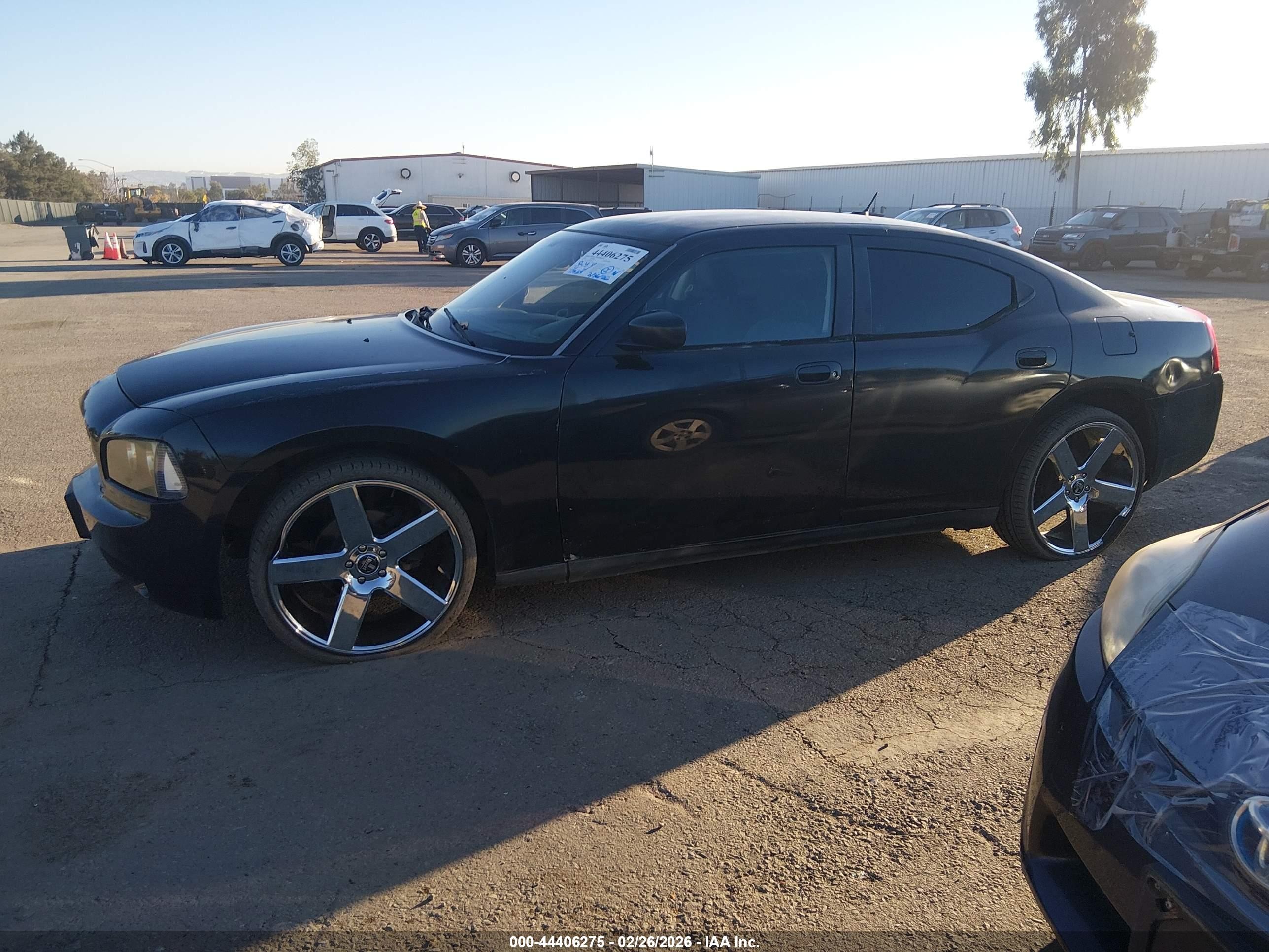 2008 Dodge Charger   Black vin: 2B3KA43G58H228347
